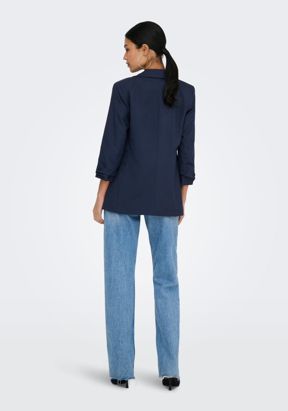 Jdy Eliza 3/4 Blazer - Black Iris 2 Shaws Department Stores