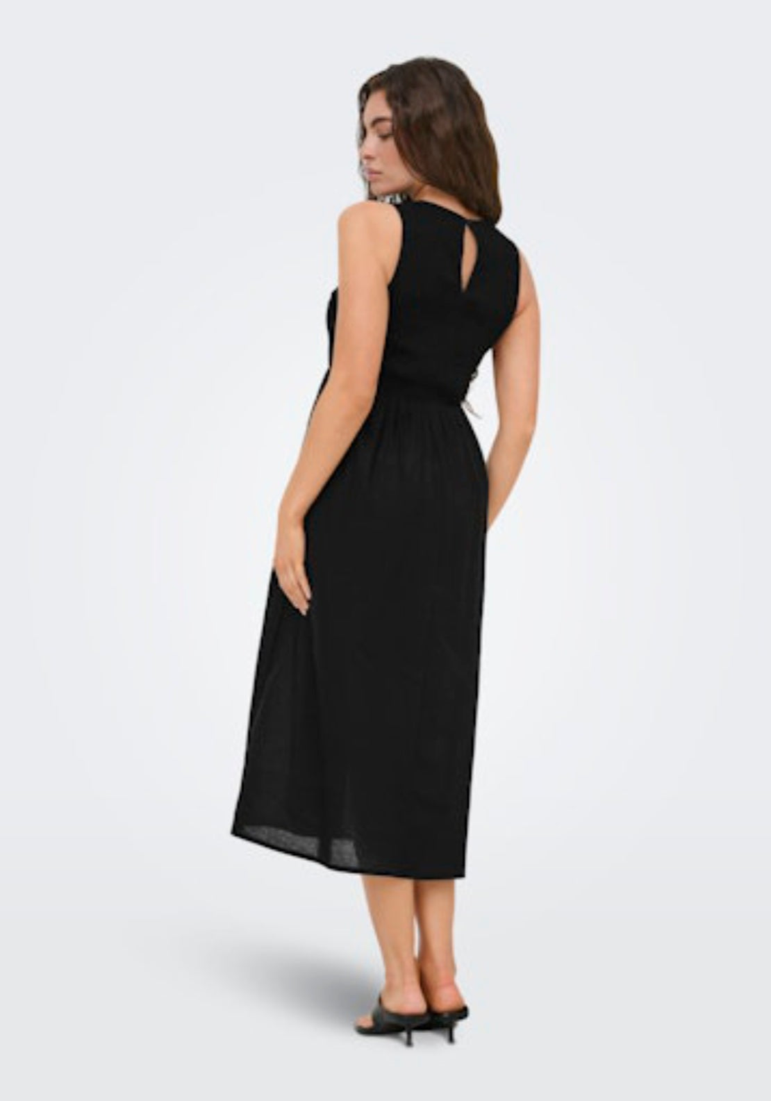 Jdy Diego Sleeveless Smock Midi Dress - Black 2 Shaws Department Stores