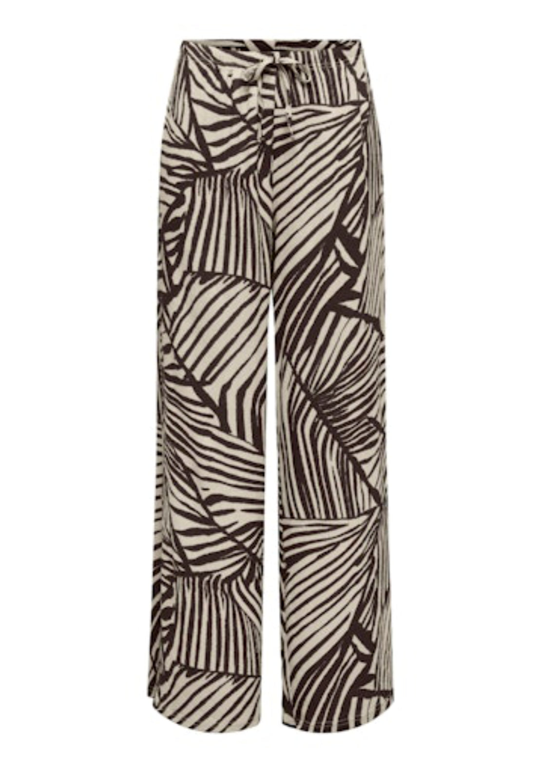 Jdy Debbie New Loose Pant - Sandshell Chocolate Torte 6 Shaws Department Stores
