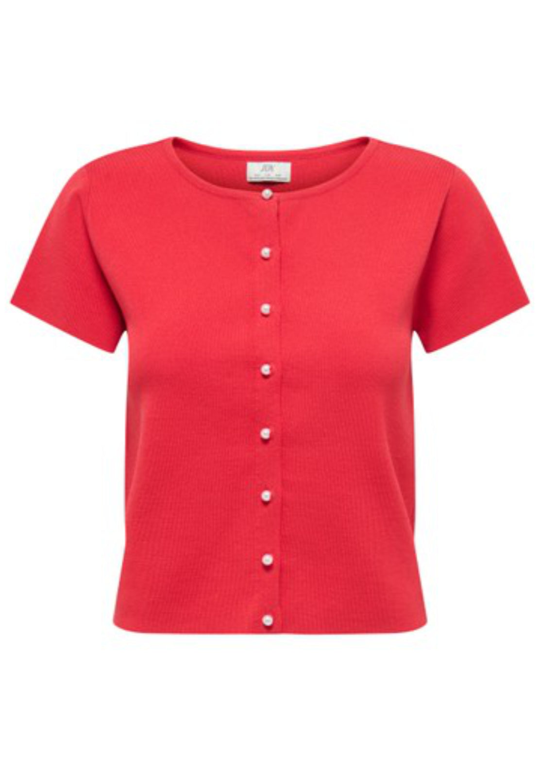 Jdy Astra Short Sleeve Cardigan - Red 1 Shaws Department Stores