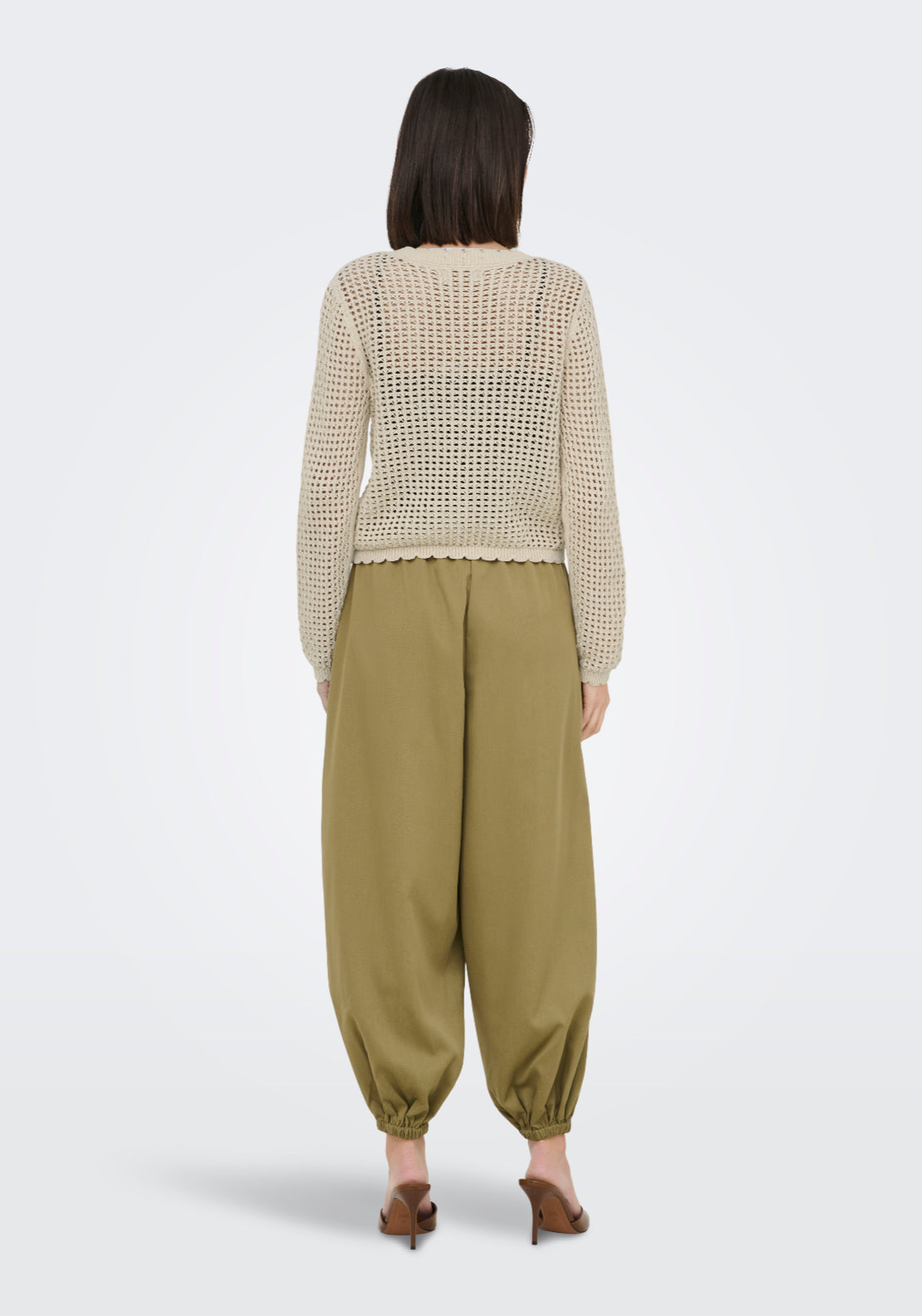 Jdy Becca Long Sleeve V-Neck Cardigan - Sandshell 2 Shaws Department Stores