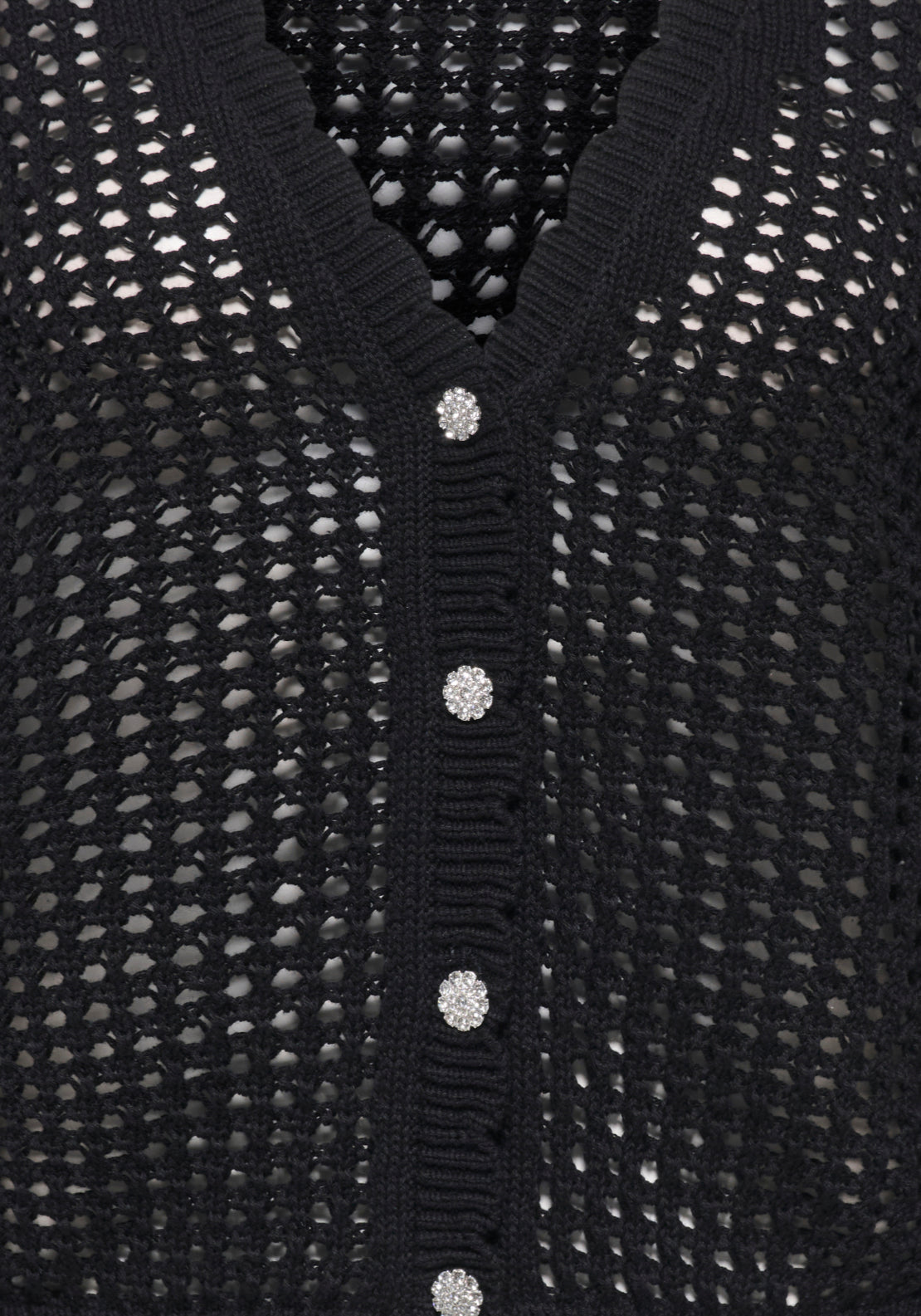 Jdy Becca Long Sleeve V-Neck Cardigan - Black 3 Shaws Department Stores