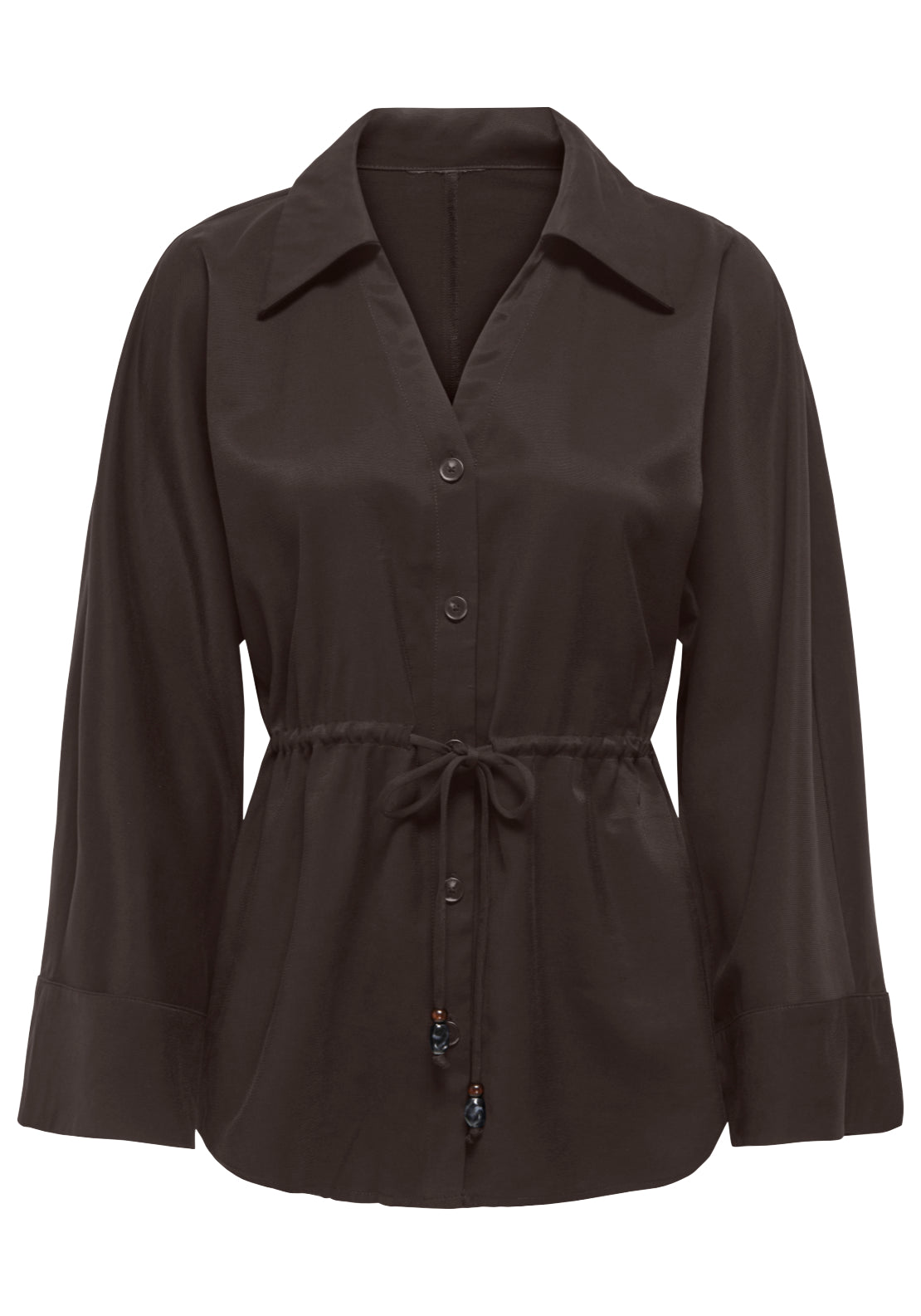 Jdy Milena Long Sleeve Shirt - Chocolate Torte 1 Shaws Department Stores