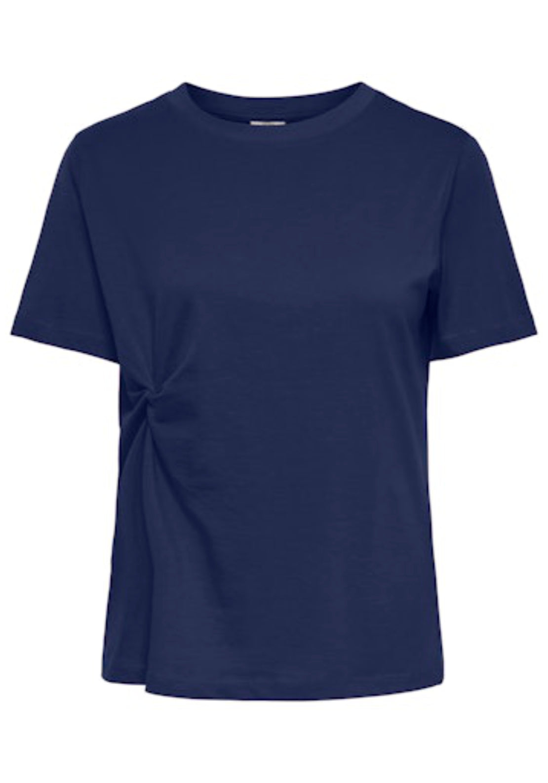 Jdy Gaisa Short Sleeve Knot Top - Medieval Blue 1 Shaws Department Stores