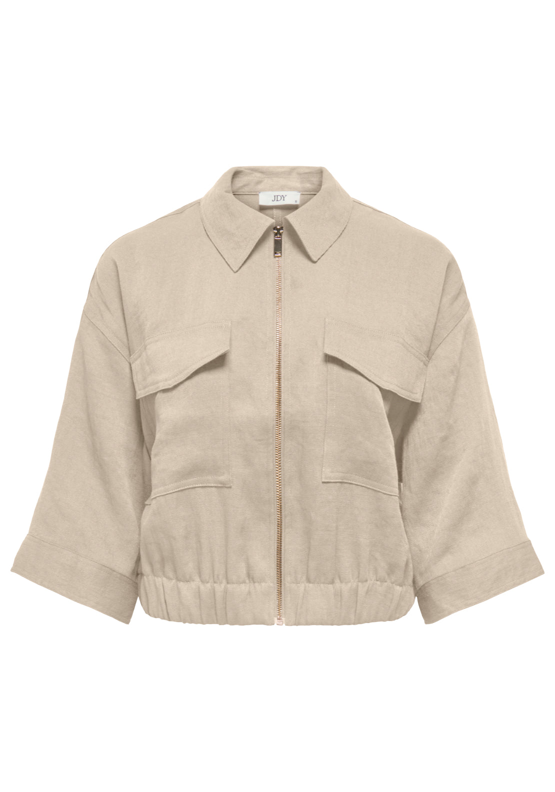 Jdy Finn 3/4 Bomber Jacket - Sandshell 1 Shaws Department Stores