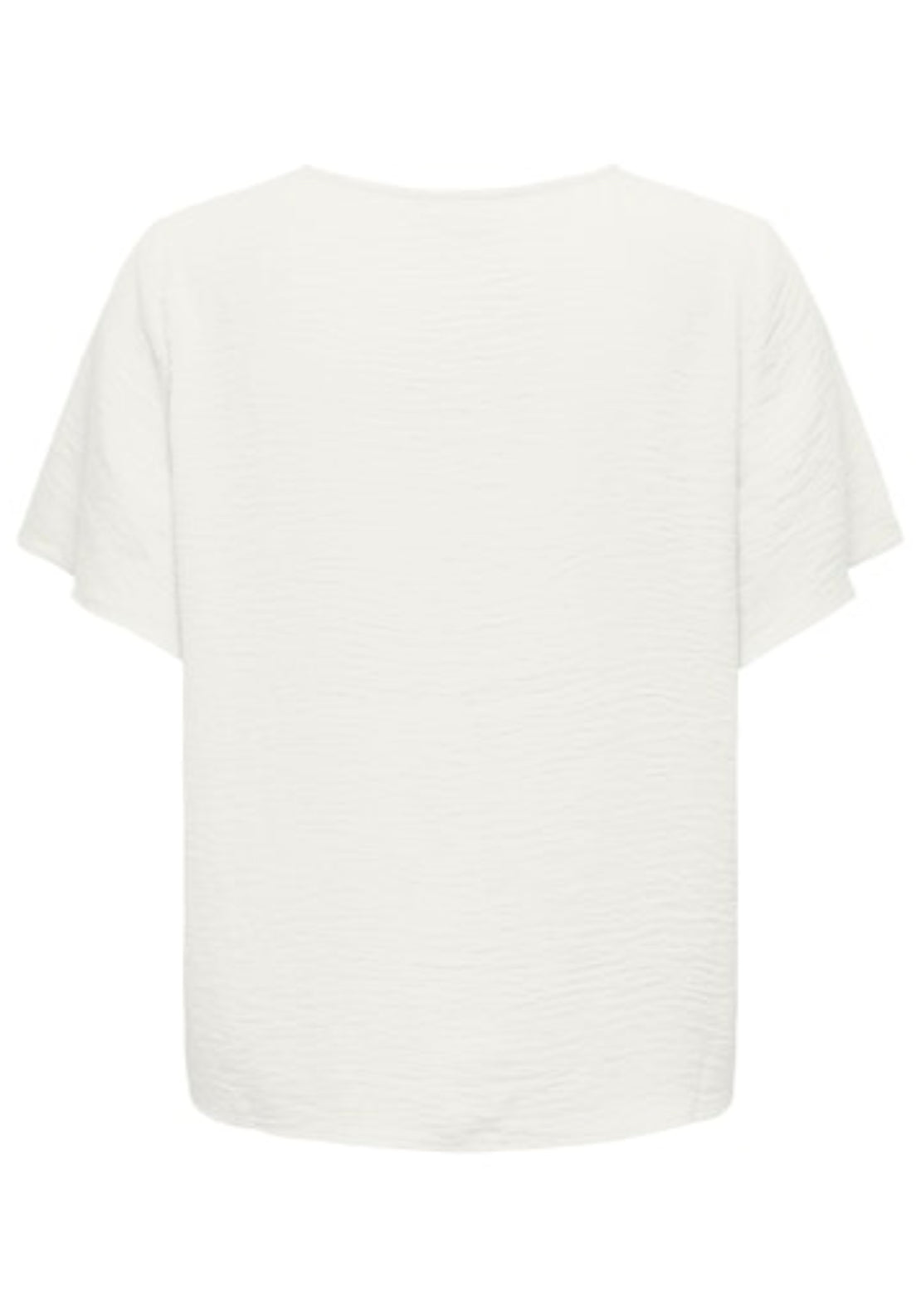 Divya Life Short Sleeve Button Top - White
