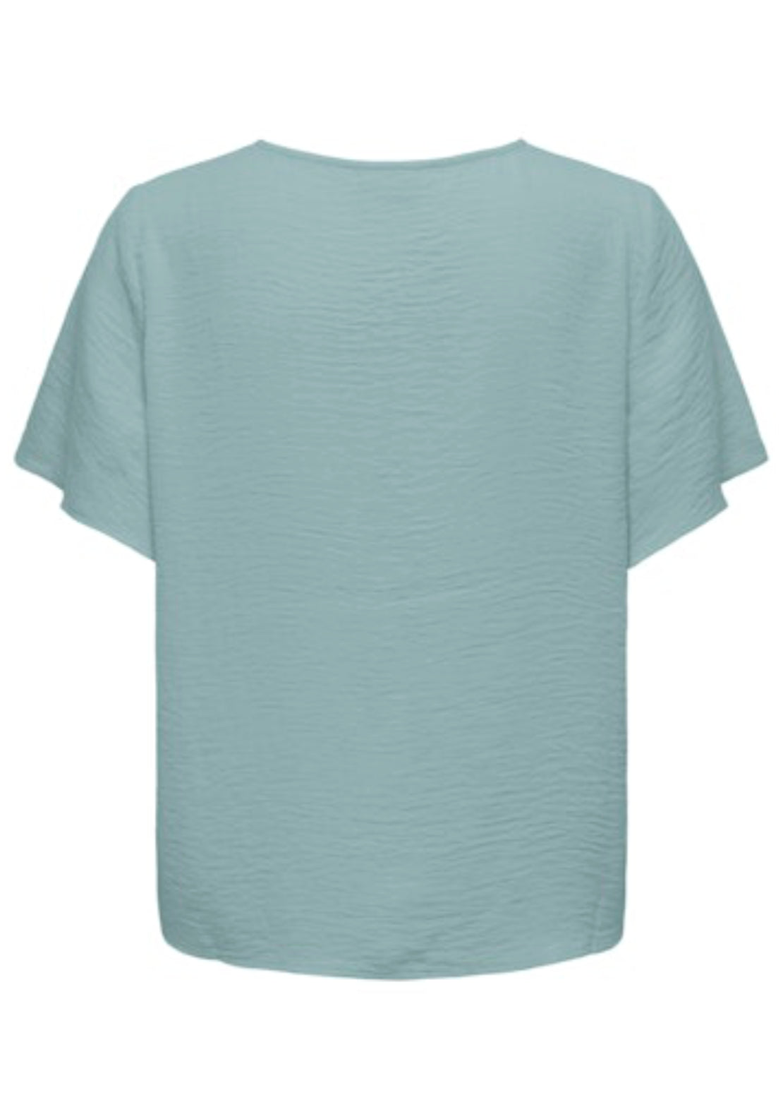 Divya Life Short Sleeve Button Top - Gray Mist