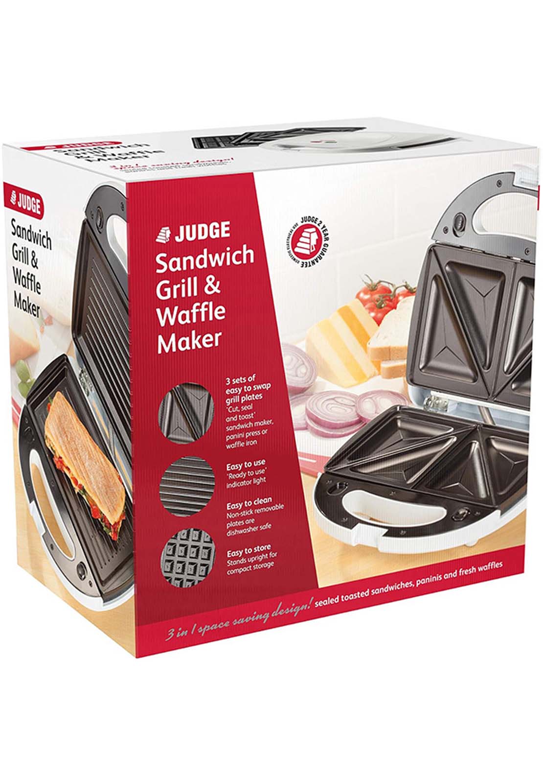 Judge Sandwich, Grill &amp; Waffle Maker | Jea59 - White 2 Shaws Department Stores
