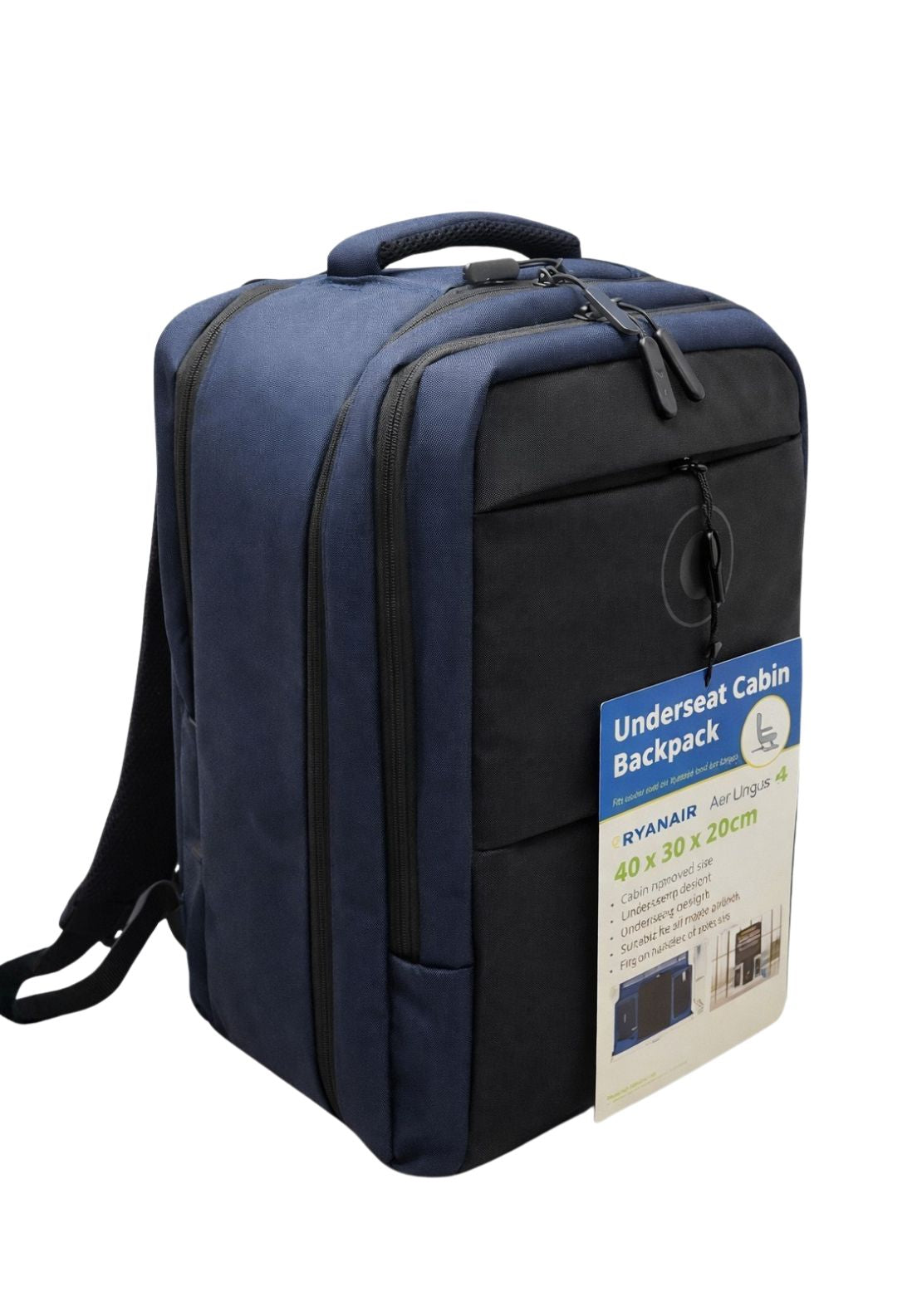 Kavanagh Giftware Underseat Cabin Backpack - Aer Lingus RYANAIR 1 Shaws Department Stores