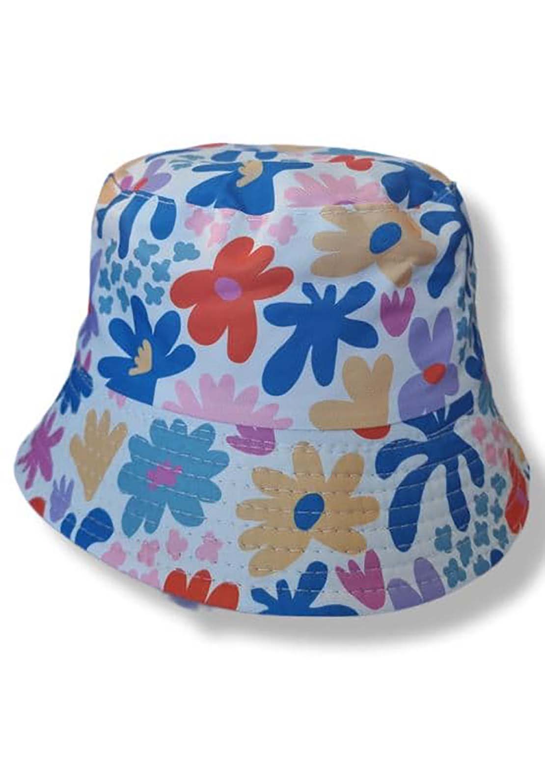 Passion Accessories Floral Reversible Bucket Hat - White 1 Shaws Department Stores