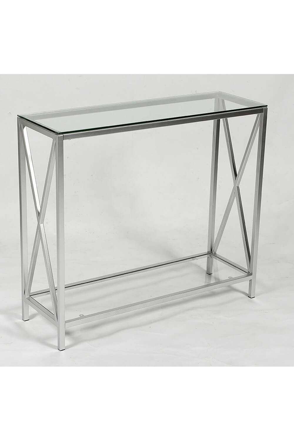 Kirkwood Metal &amp; Glass Console Table 1 Shaws Department Stores