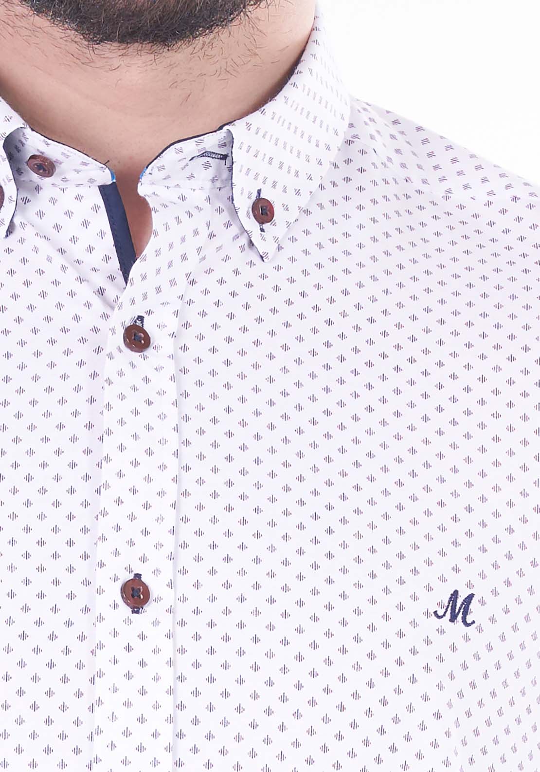 Mineral Jagger Long Sleeve Shirt - Red/White 2 Shaws Department Stores