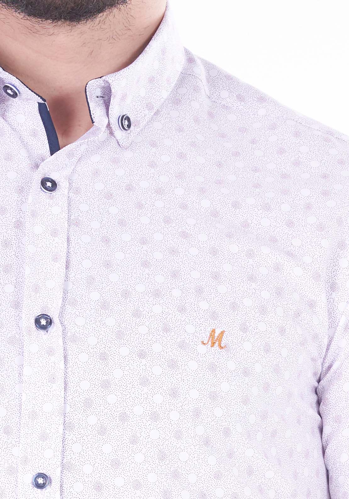 Mineral Jay Short Sleeve Shirt - White/pink 2 Shaws Department Stores