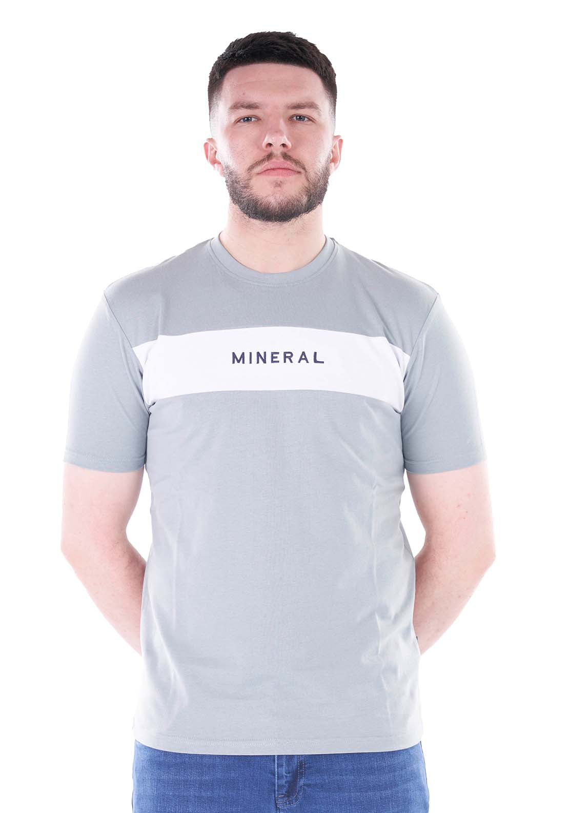 Mineral Jessup Short Sleeve up Panel Tee - Sage 1 Shaws Department Stores