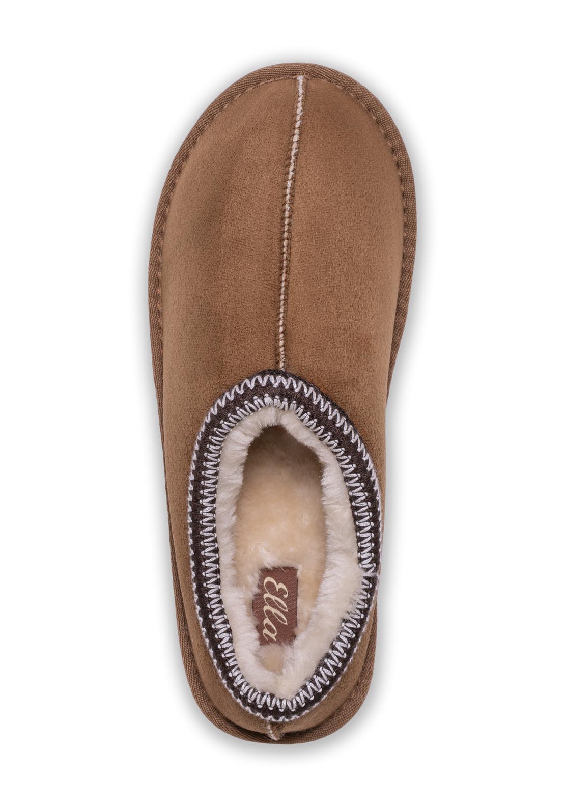 Ella Slip On Slipper - Brown 3 Shaws Department Stores