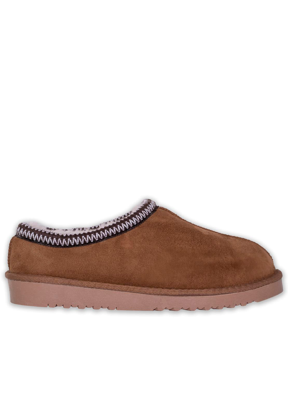 Ella Slip On Slipper - Brown 1 Shaws Department Stores