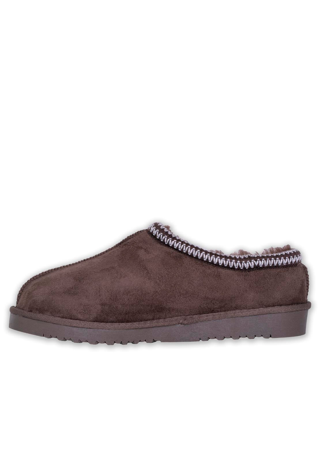 Ella Slip On Slipper - Mocha 2 Shaws Department Stores