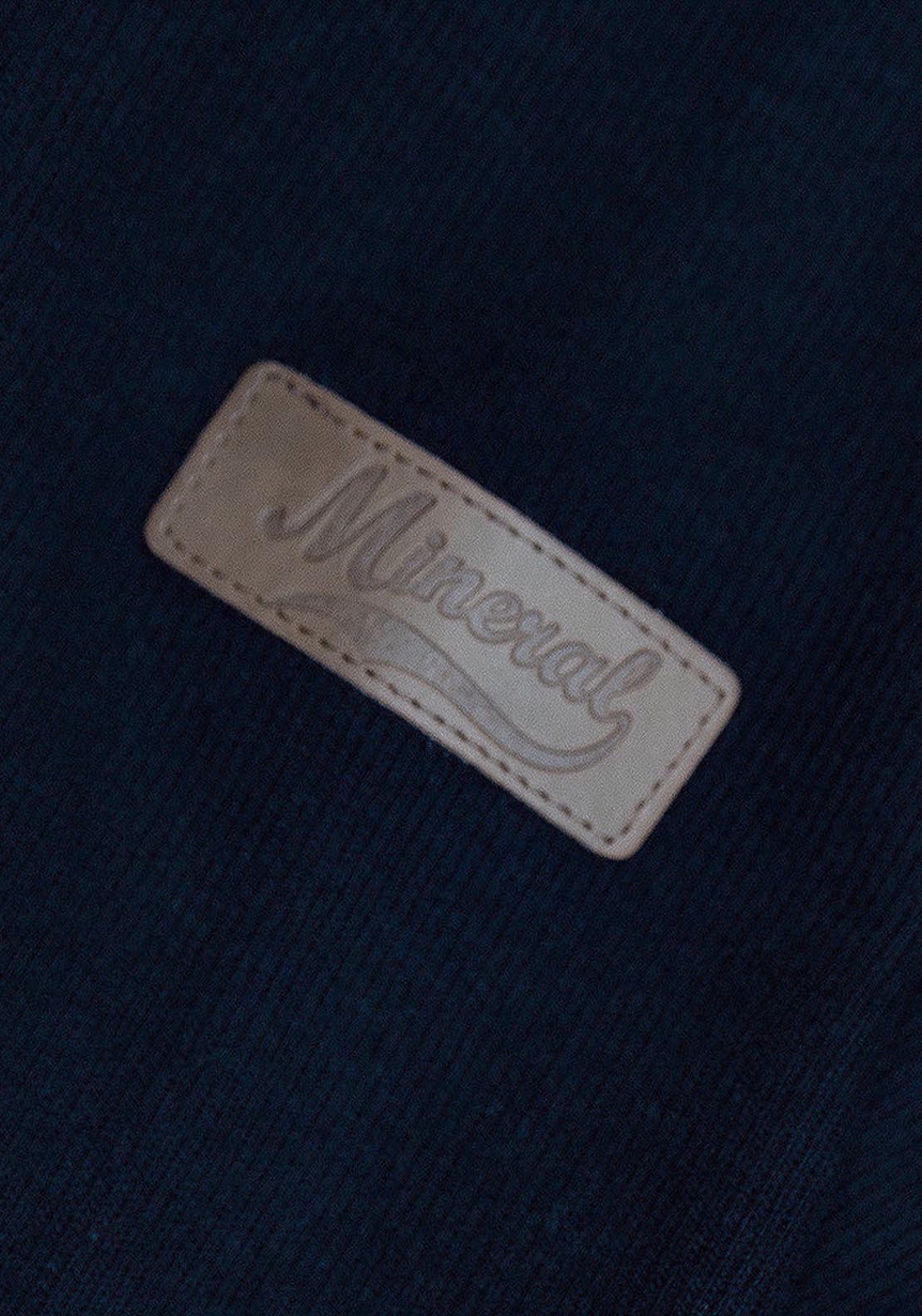 Mineral Kentucky Half Zip Ribbed Top - Blue 3 Shaws Department Stores
