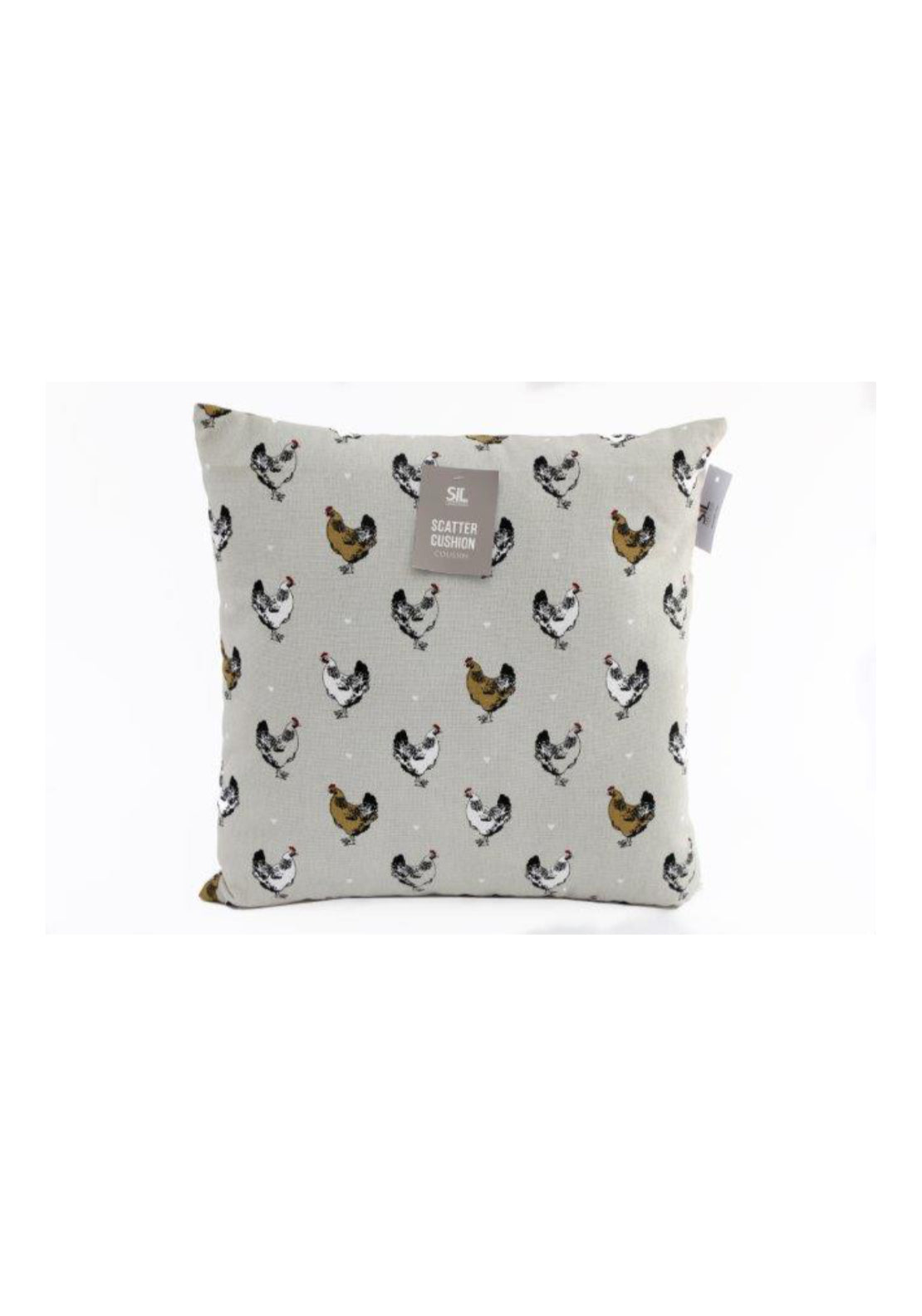 Chicken Design Cushion - Multi