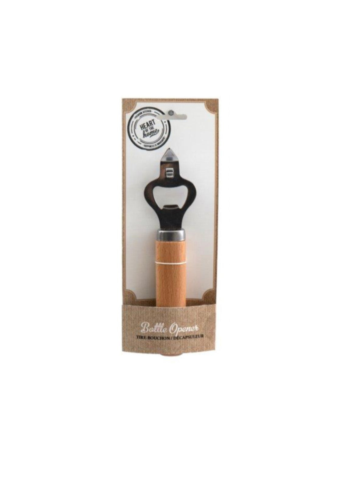 Bottle Opener With Wooden Handle - Blue