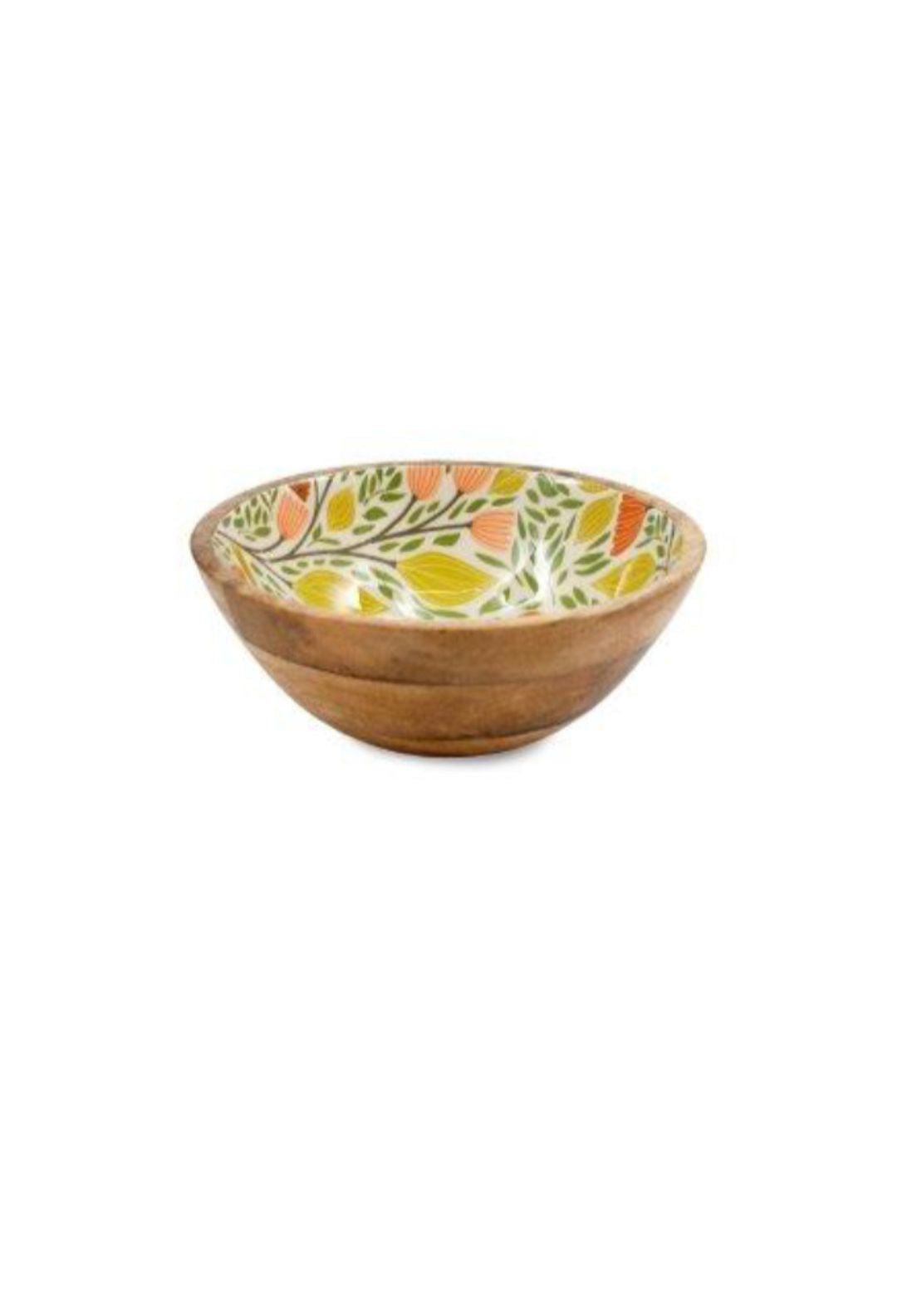 Songbird Design Enamel Bowl - Multi