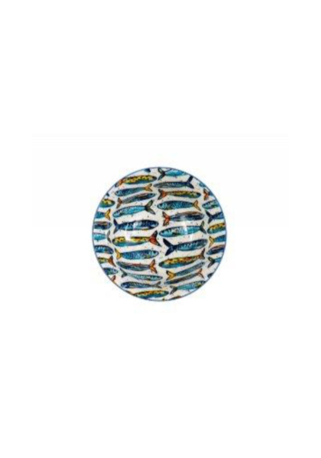 Sardine Design Snack Bowl - Blue Print