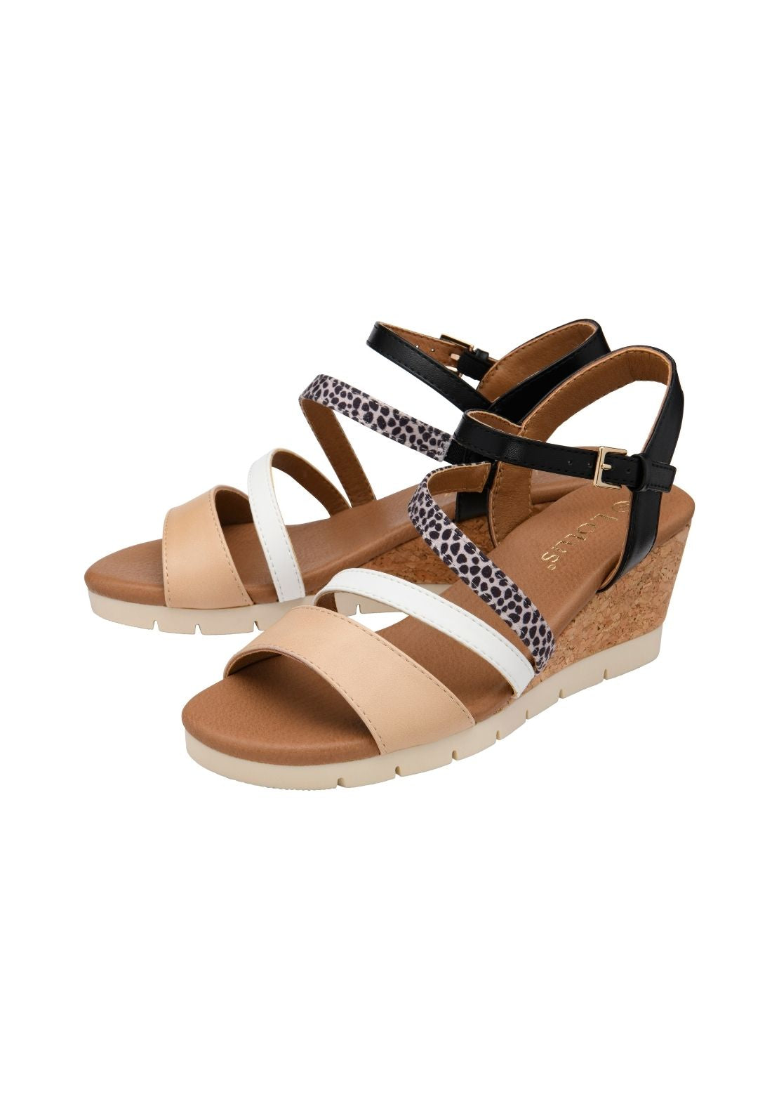 Lotus Pos Kitty Sandal - Black/natural 2 Shaws Department Stores