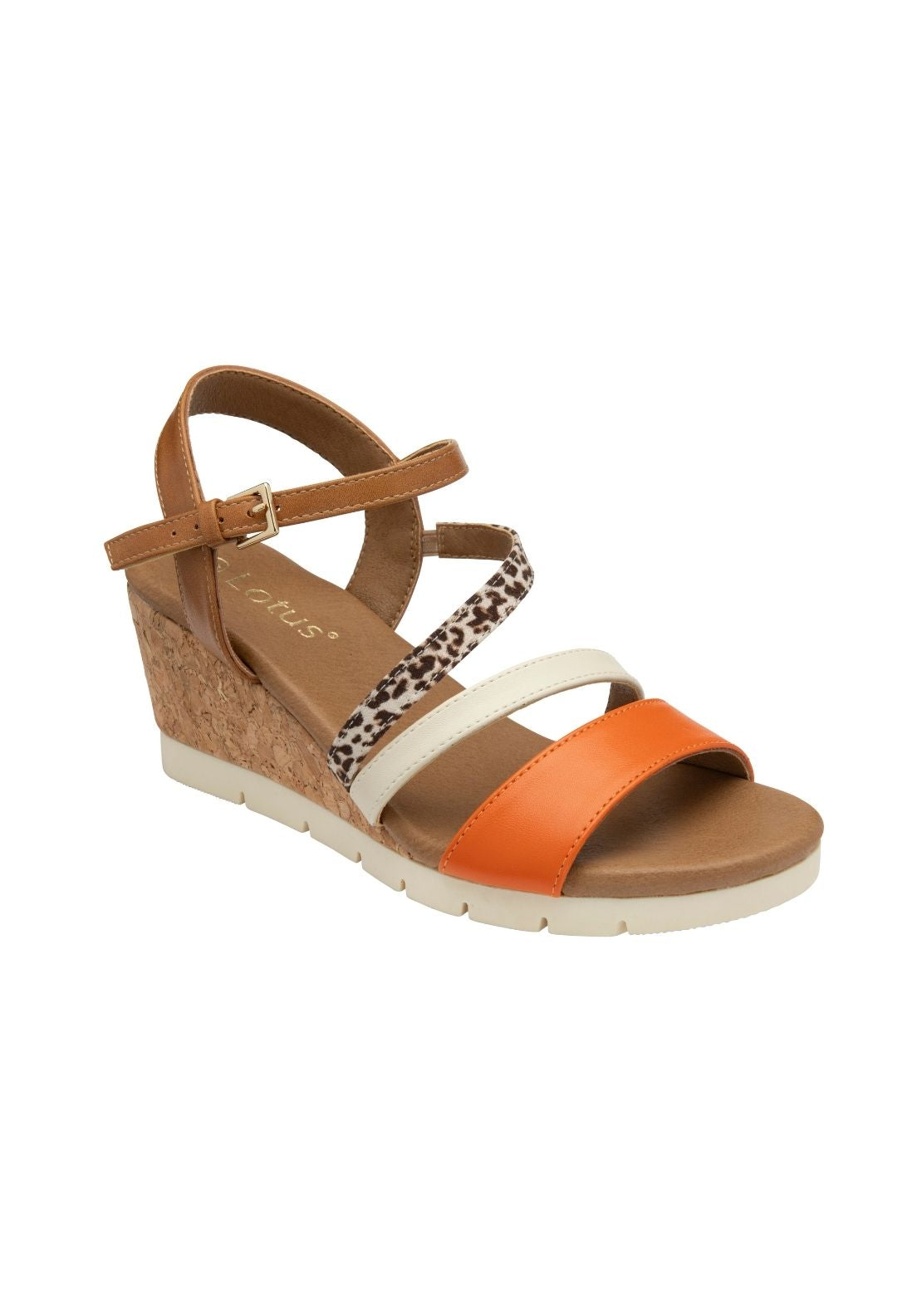Lotus Pos Kitty Sandal - Tan/orange 1 Shaws Department Stores