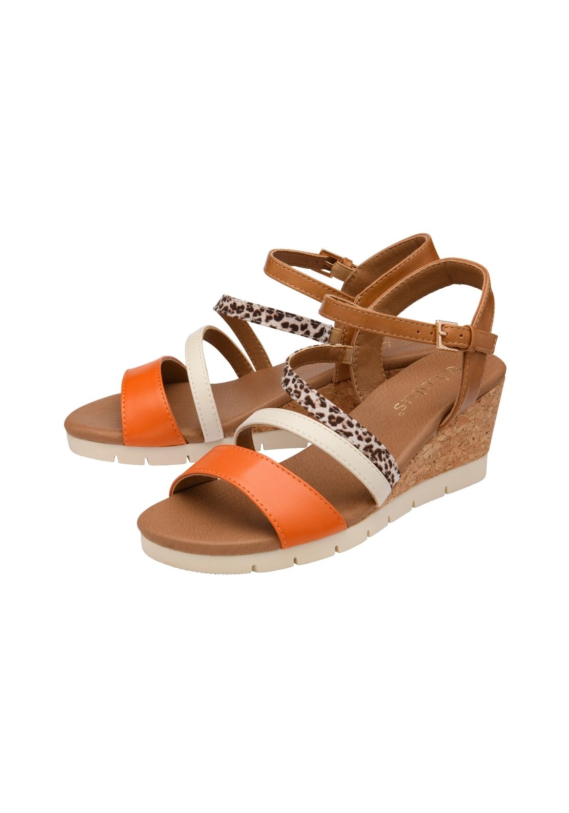 Lotus Pos Kitty Sandal - Tan/orange 2 Shaws Department Stores