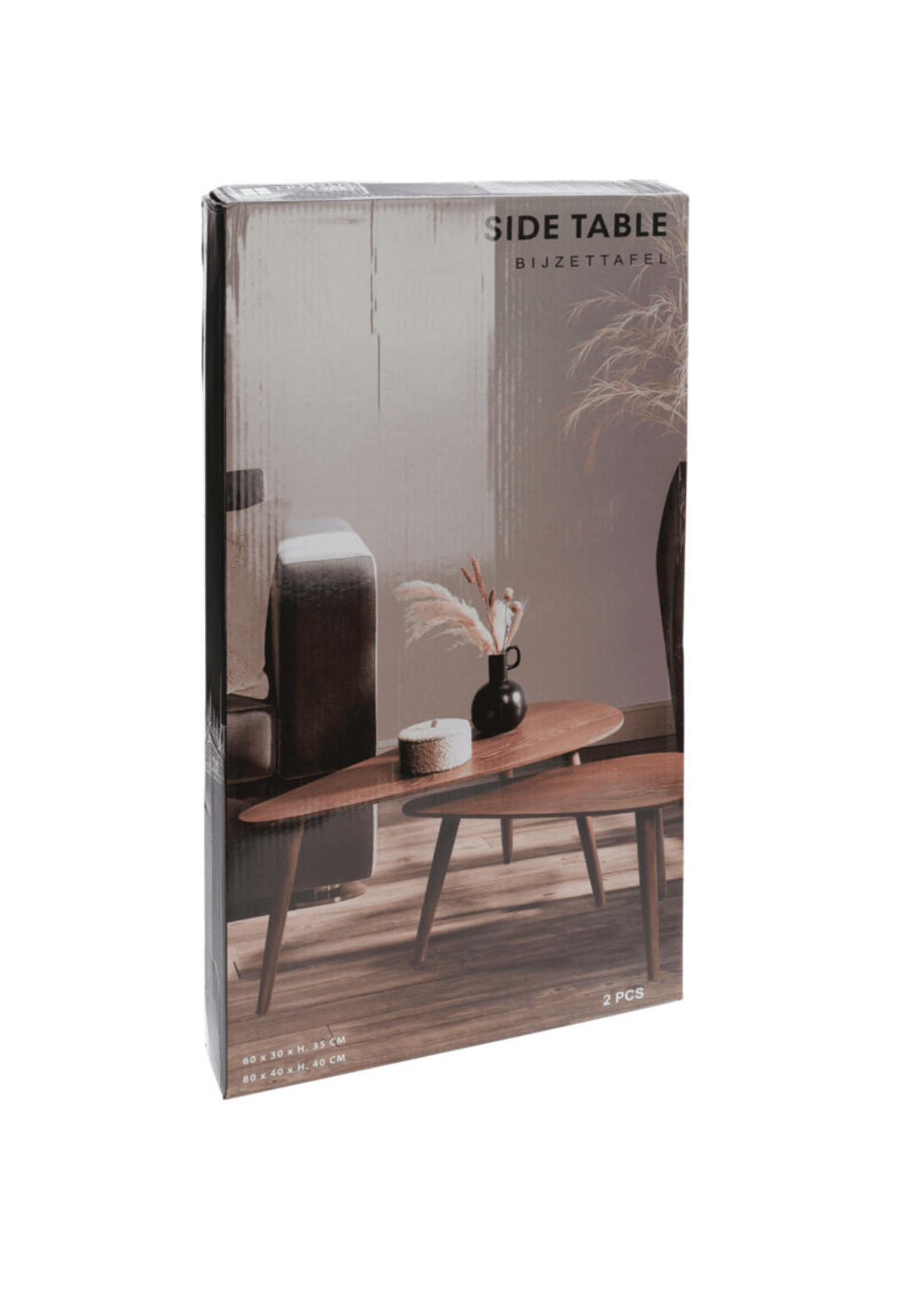 The Home Collection 2 Piece Walnut Side Table 2 Shaws Department Stores