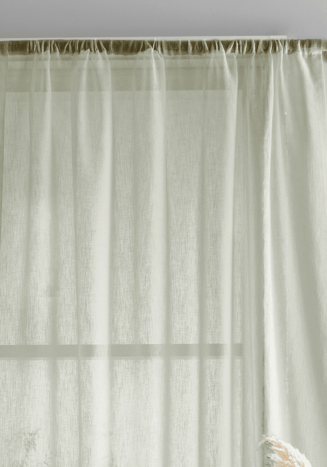 The Home Collection Eco Voile Curtains - Green 2 Shaws Department Stores