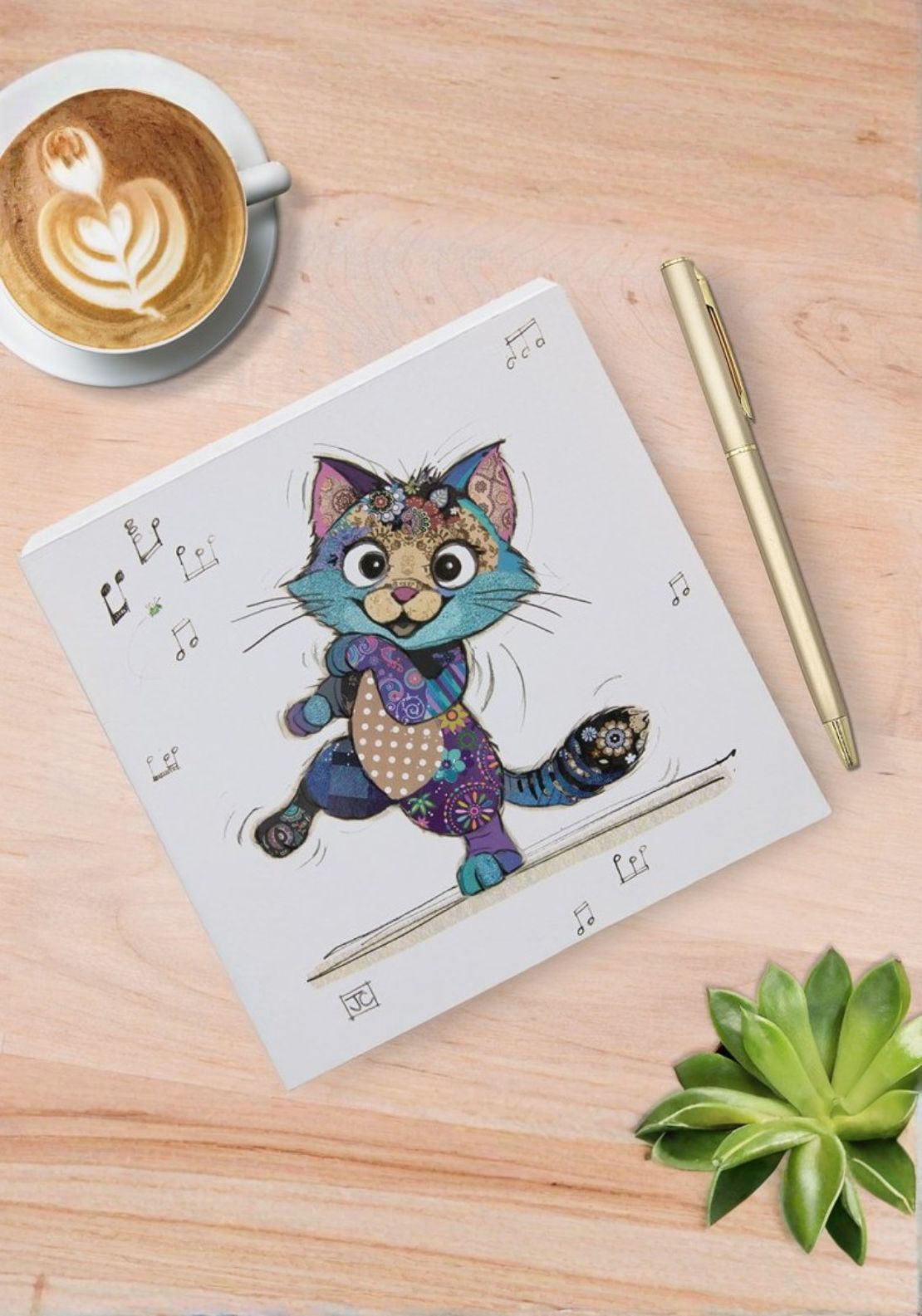 The Home Collection Keira Kitten Memo Pad 1 Shaws Department Stores