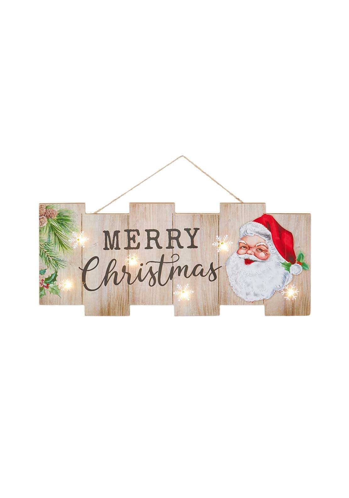 The Home Christmas Santa Hanging Plaque 1 Shaws Department Stores