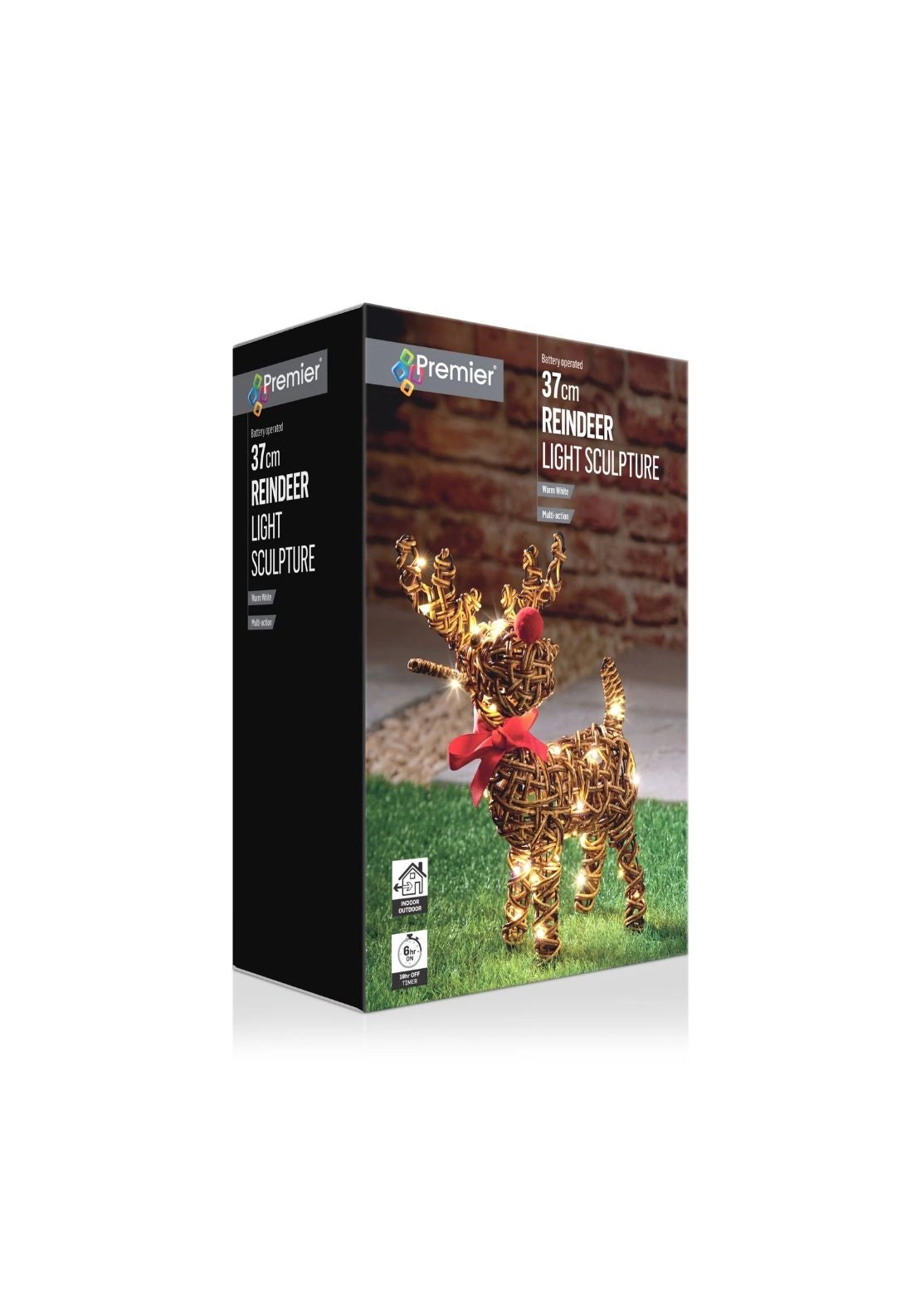 The Home Christmas LED Multi Action Big Nose Reindeer - Multi 2 Shaws Department Stores