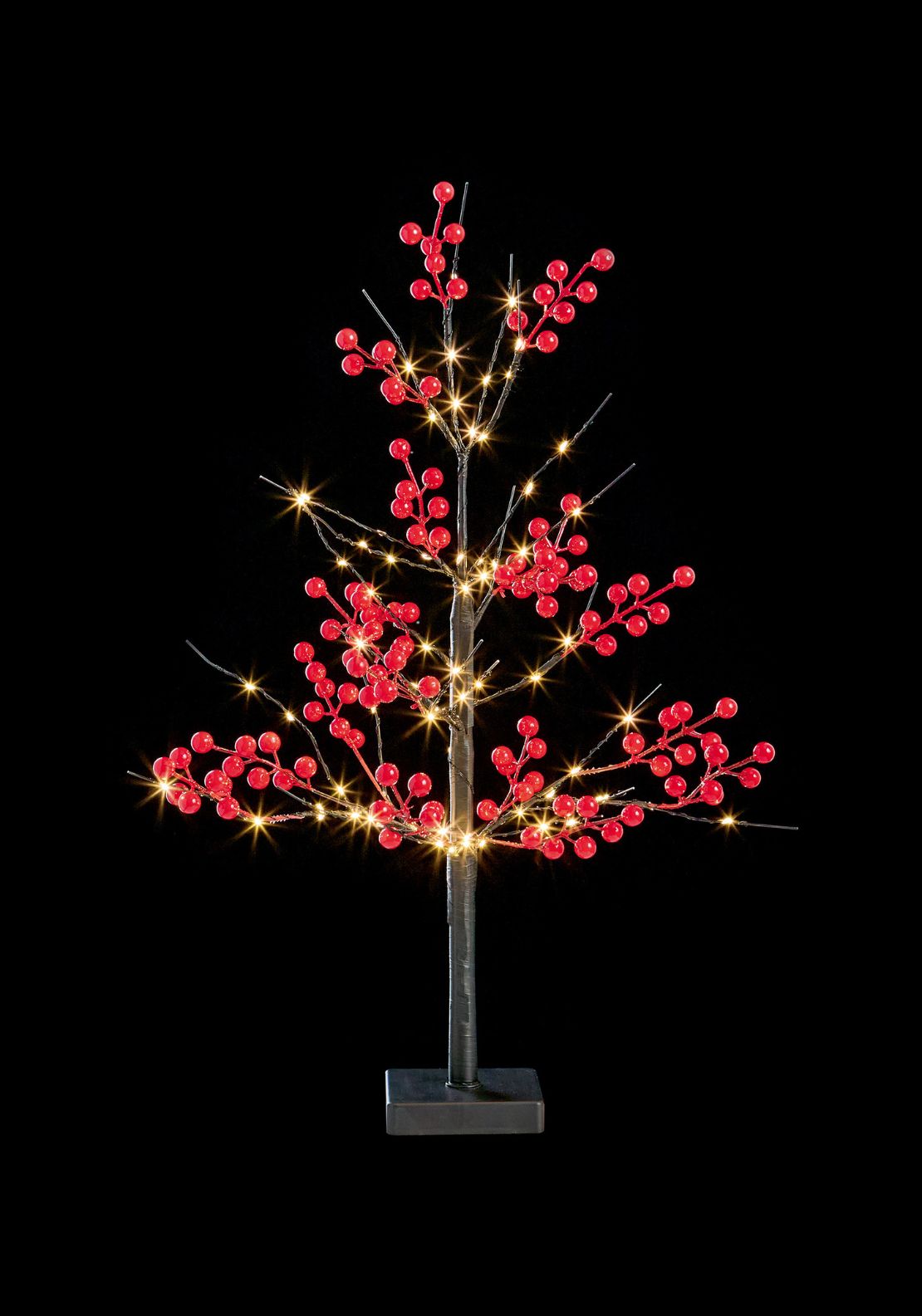 The Home Christmas LED Berry Tree 60cm - Red 2 Shaws Department Stores