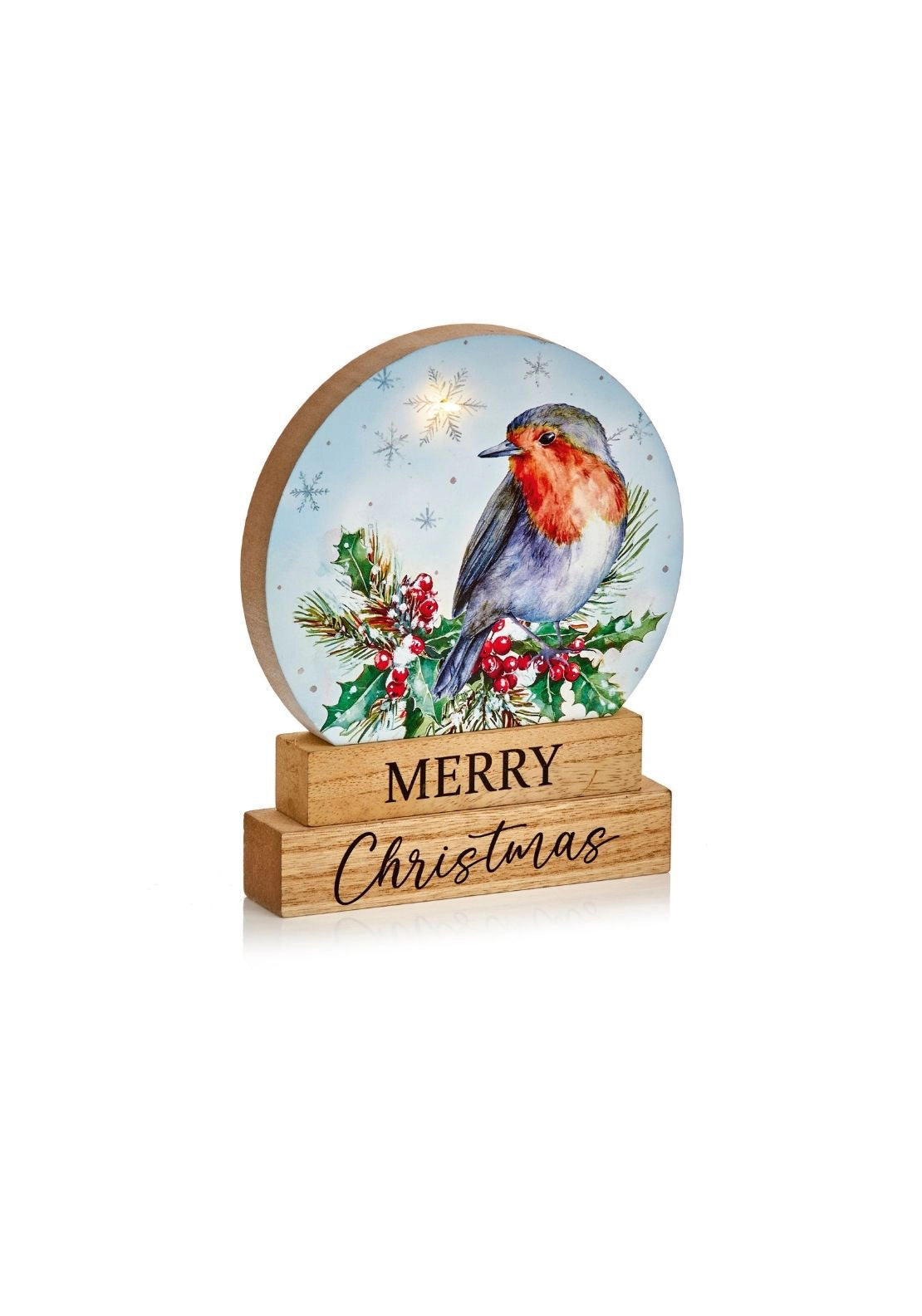 LED Robin Plaque - Multi