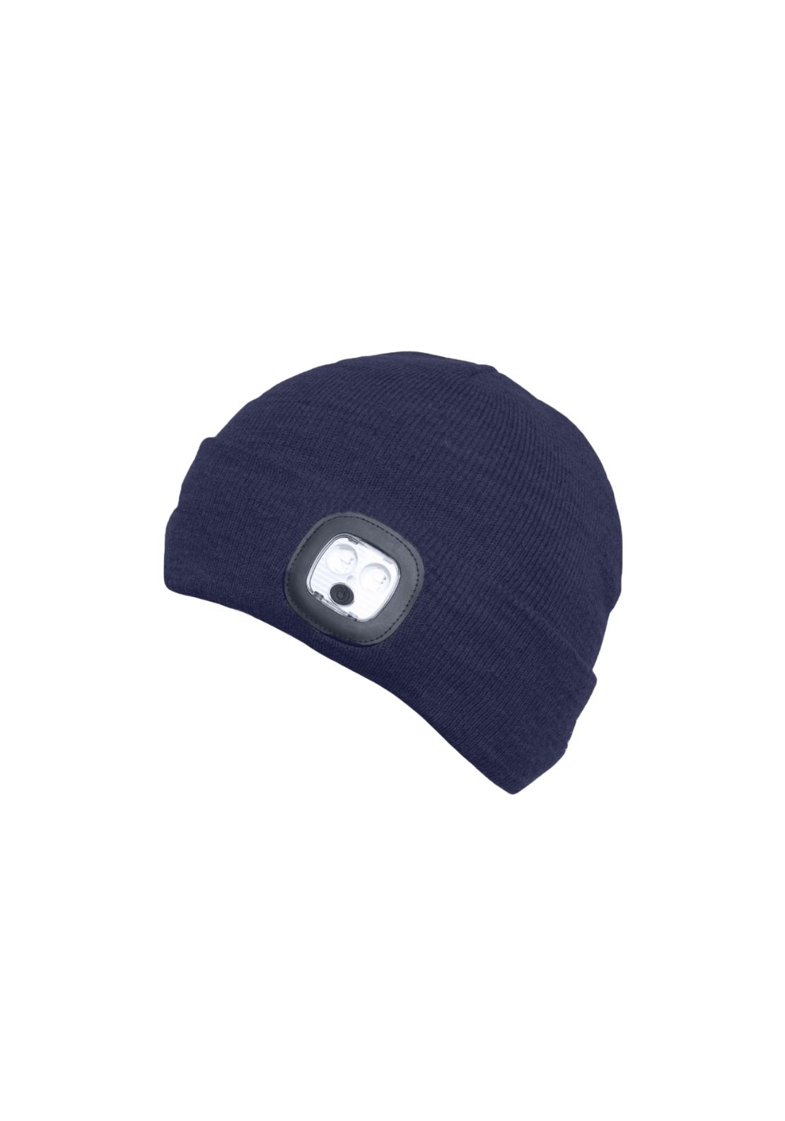 Led Boxed Beanie Hat - Navy