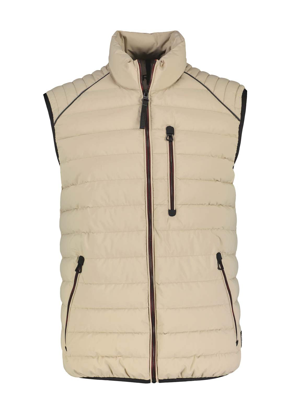 Lerros Quilted Gilet - Beige 1 Shaws Department Stores