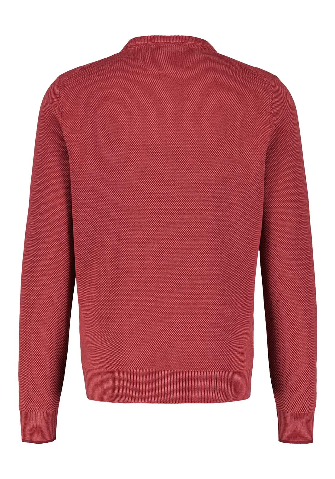 Lerros Crew Neck Knit - Deep Garnet Red 2 Shaws Department Stores