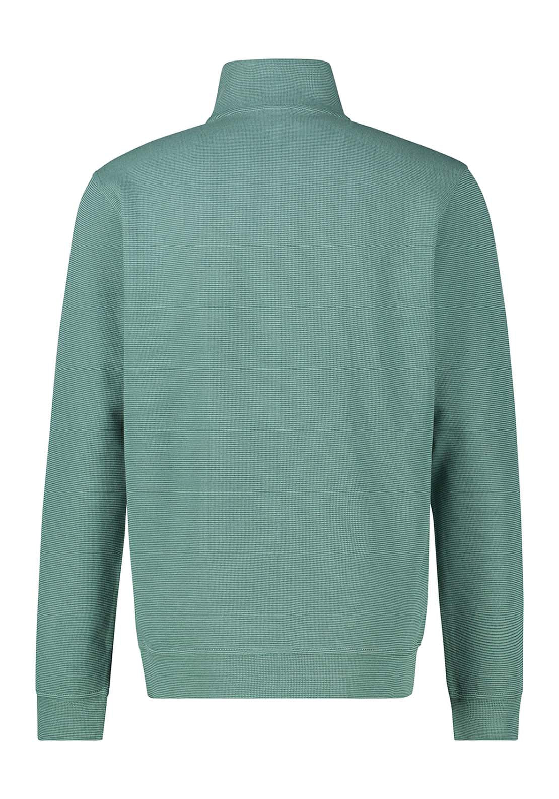 Lerros 1/4 Zip Sweater - Fjord Blue 3 Shaws Department Stores