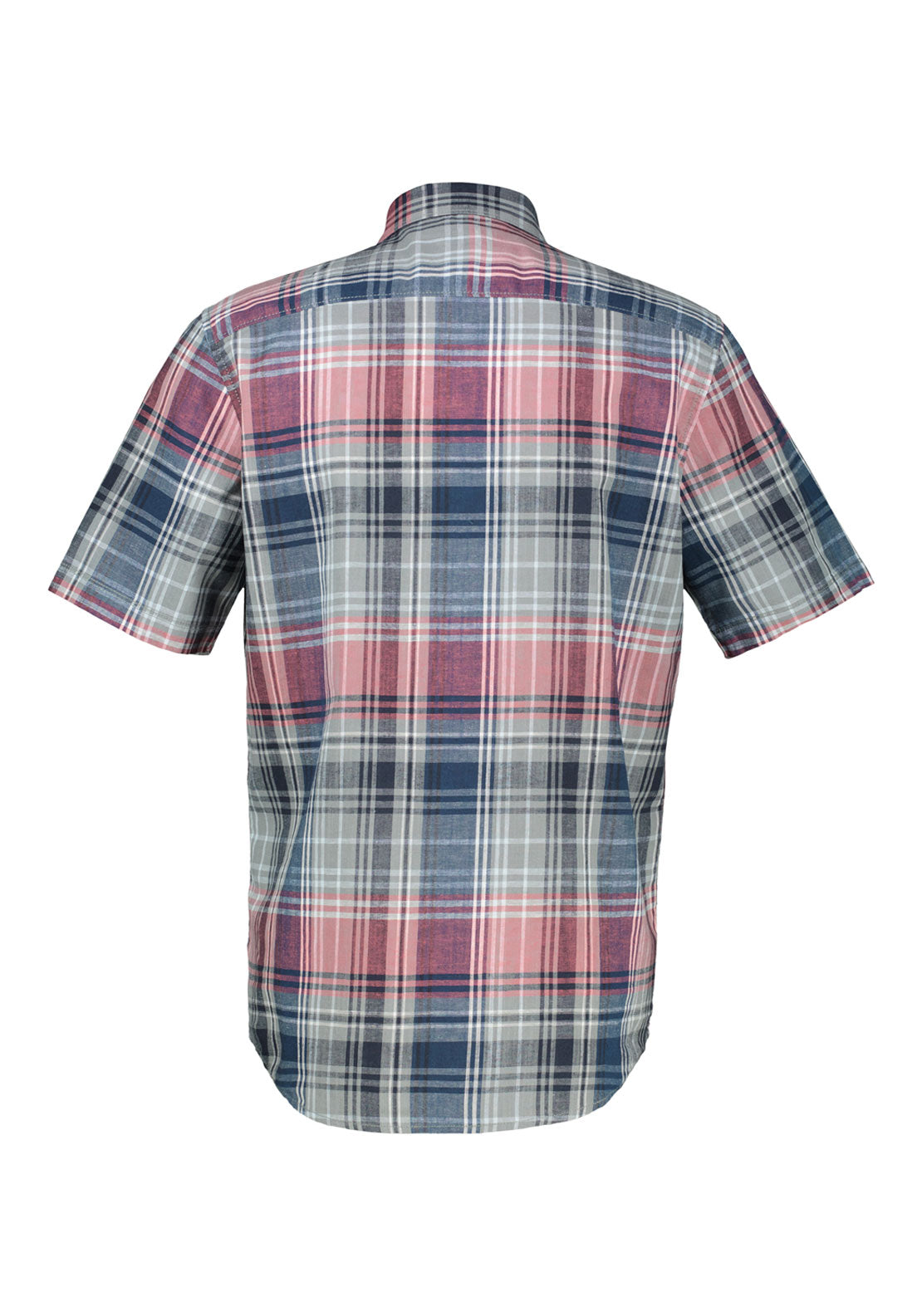 Lerros Short Sleeve Check Casual Shirt - Vivid Red 5 Shaws Department Stores