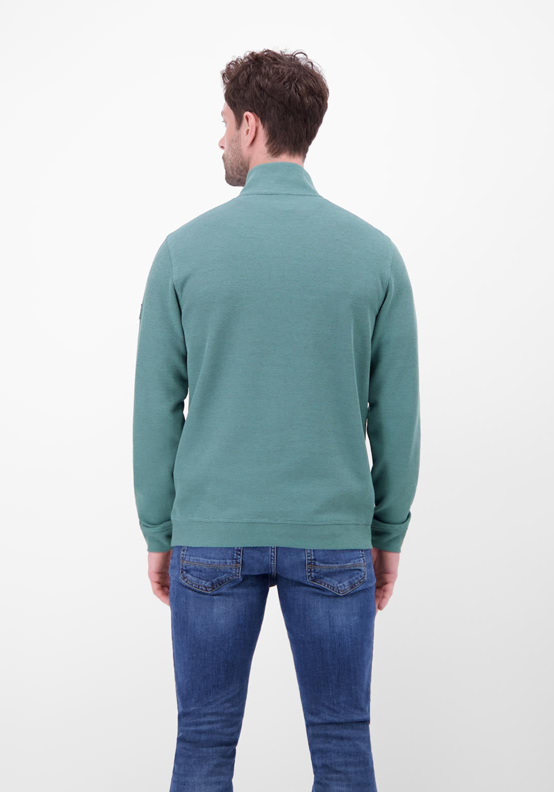 Lerros 1/4 Zip Sweatshirt - Arctic Blue 2 Shaws Department Stores