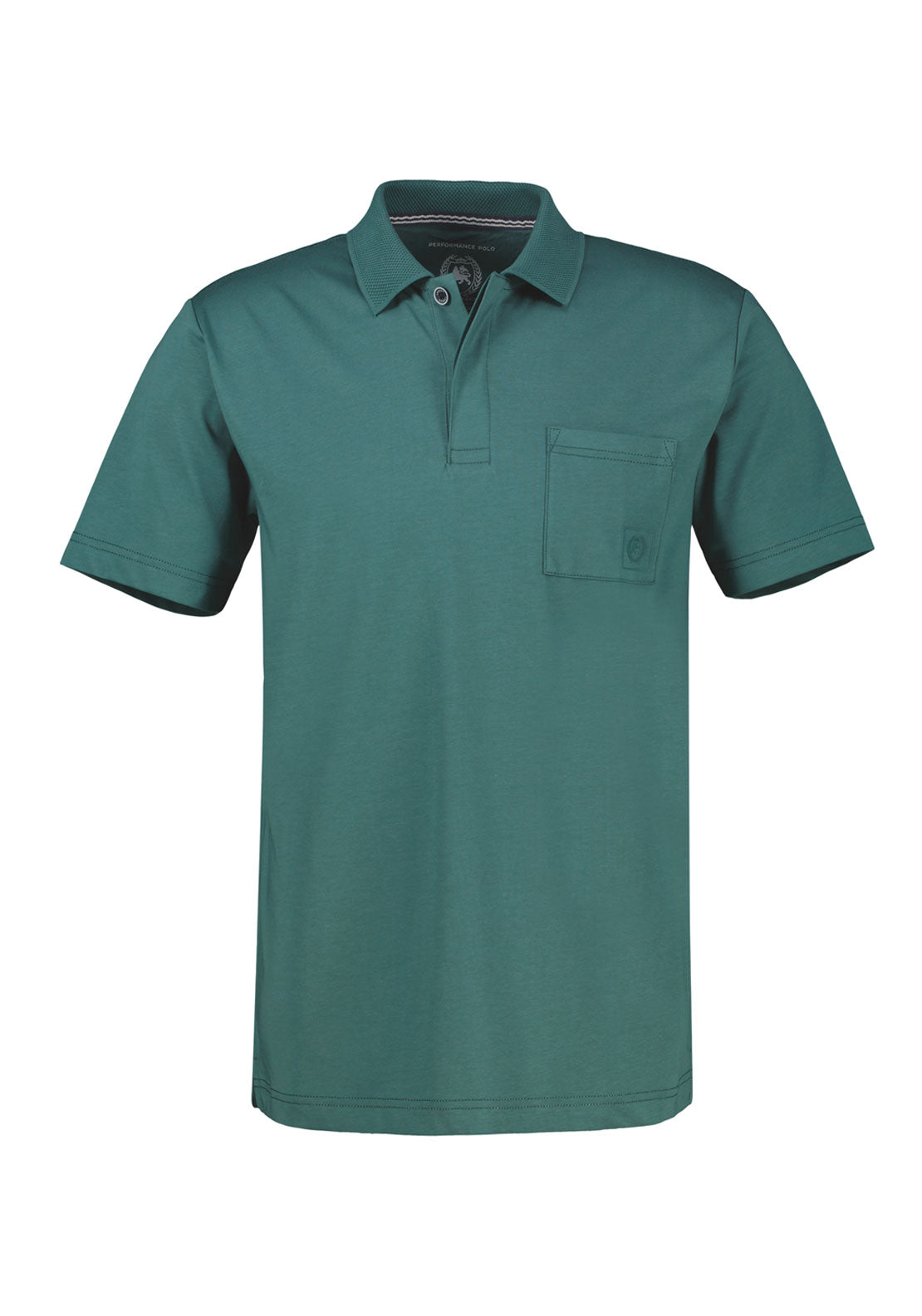 Lerros Cool &amp; Dry Polo - Soft Teal 1 Shaws Department Stores