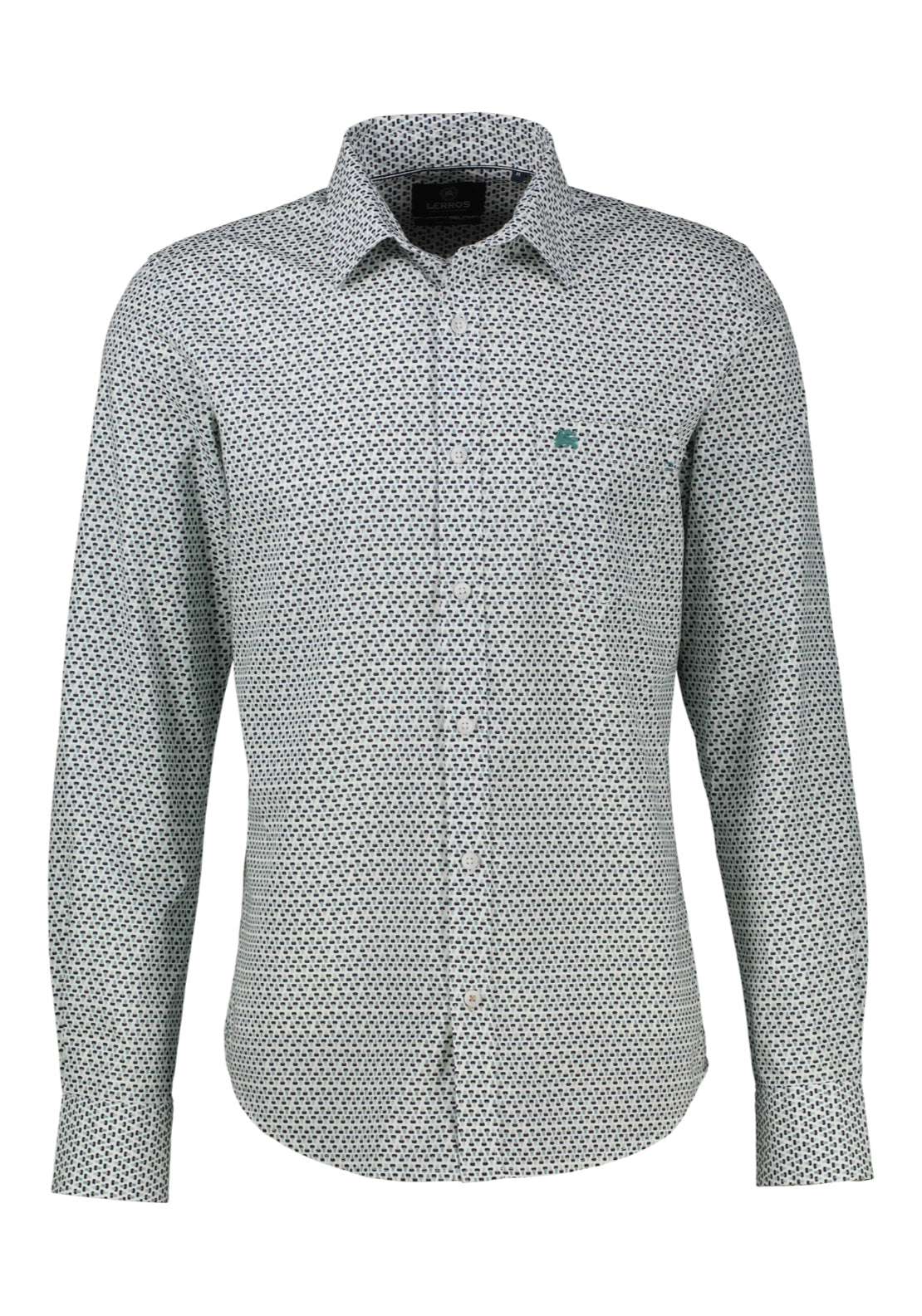 Geometric Print Shirt - Broken White