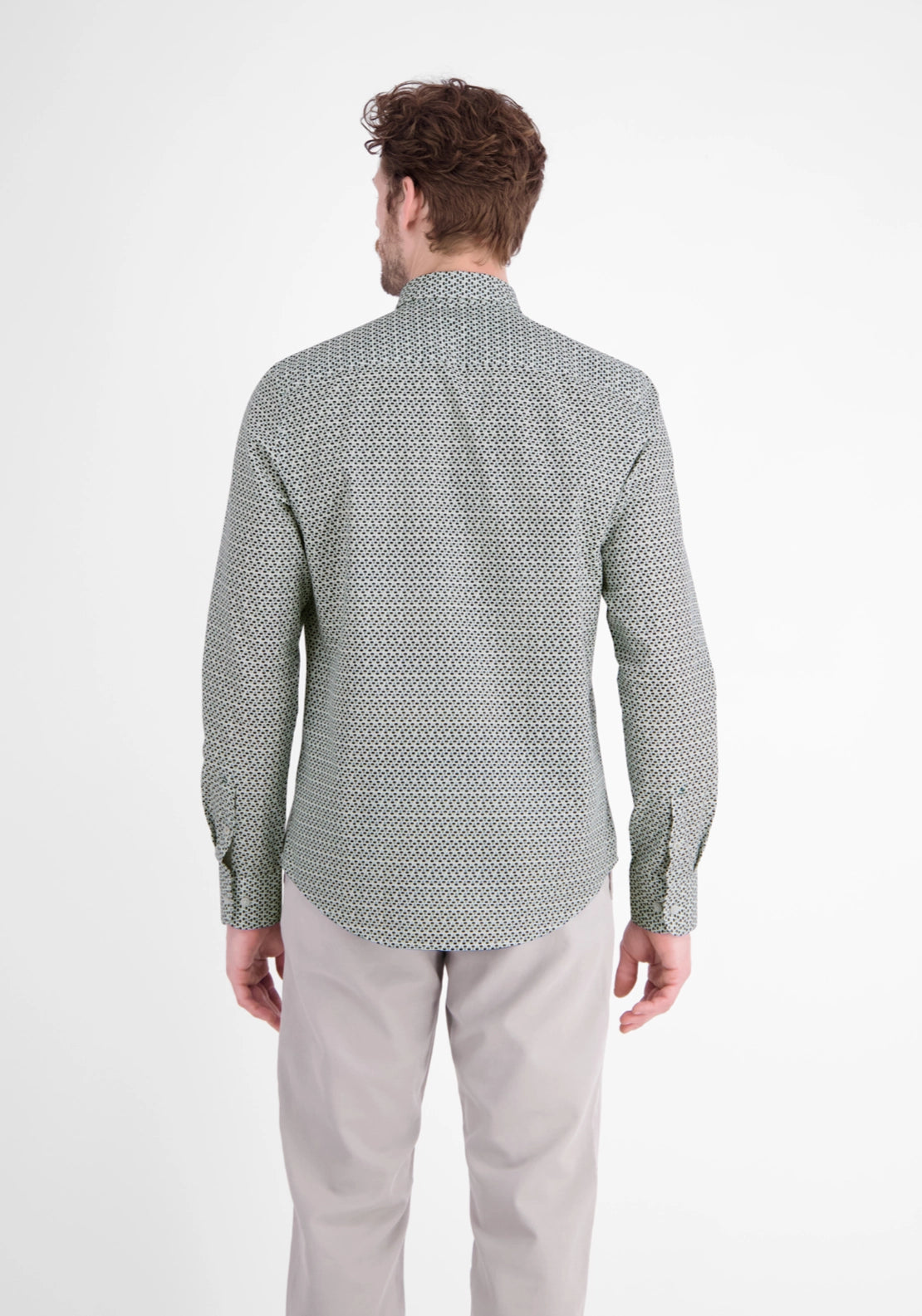 Geometric Print Shirt - Broken White