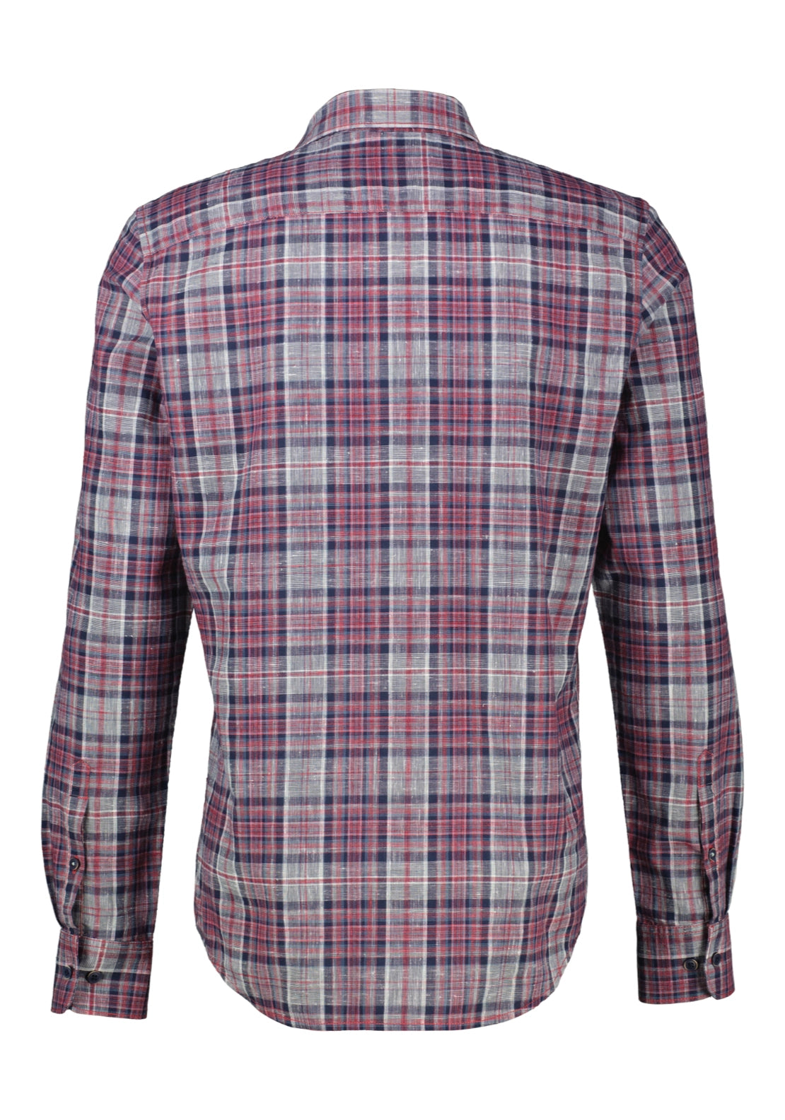 Classic Long Sleeve Check Shirt - Muted Red