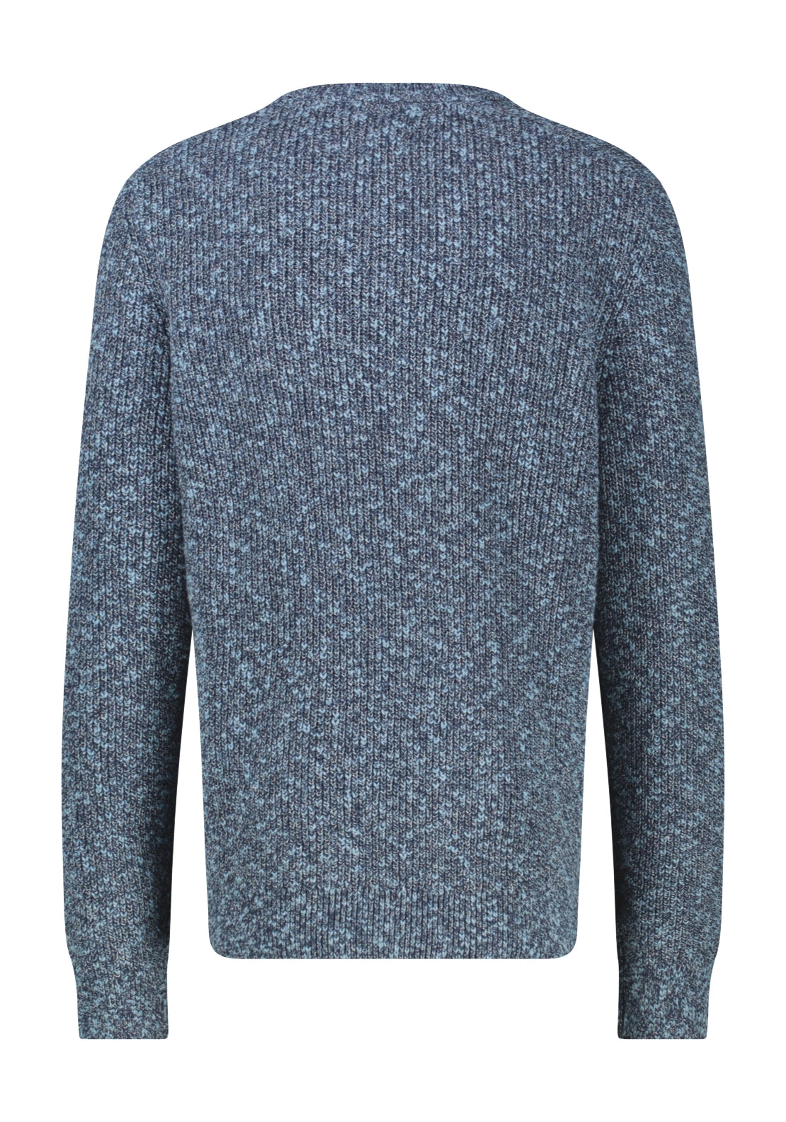 Crew Neck Wool Blend Knitwear - Blue