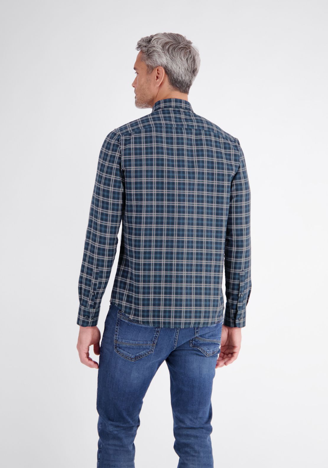 Classic Long Sleeve Check Shirt - Classic Navy