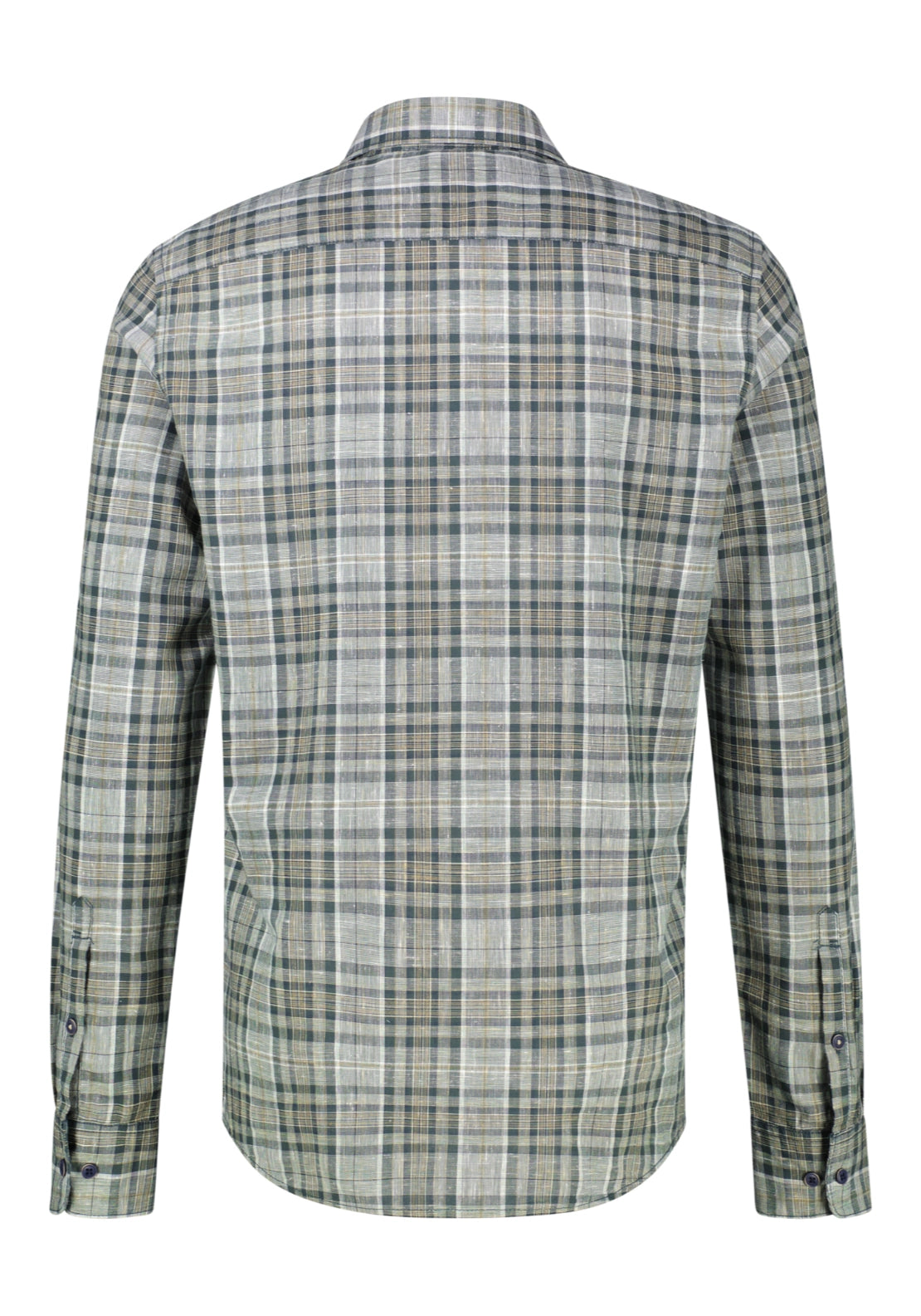 Classic Long Sleeve Check Shirt - Cedar Green