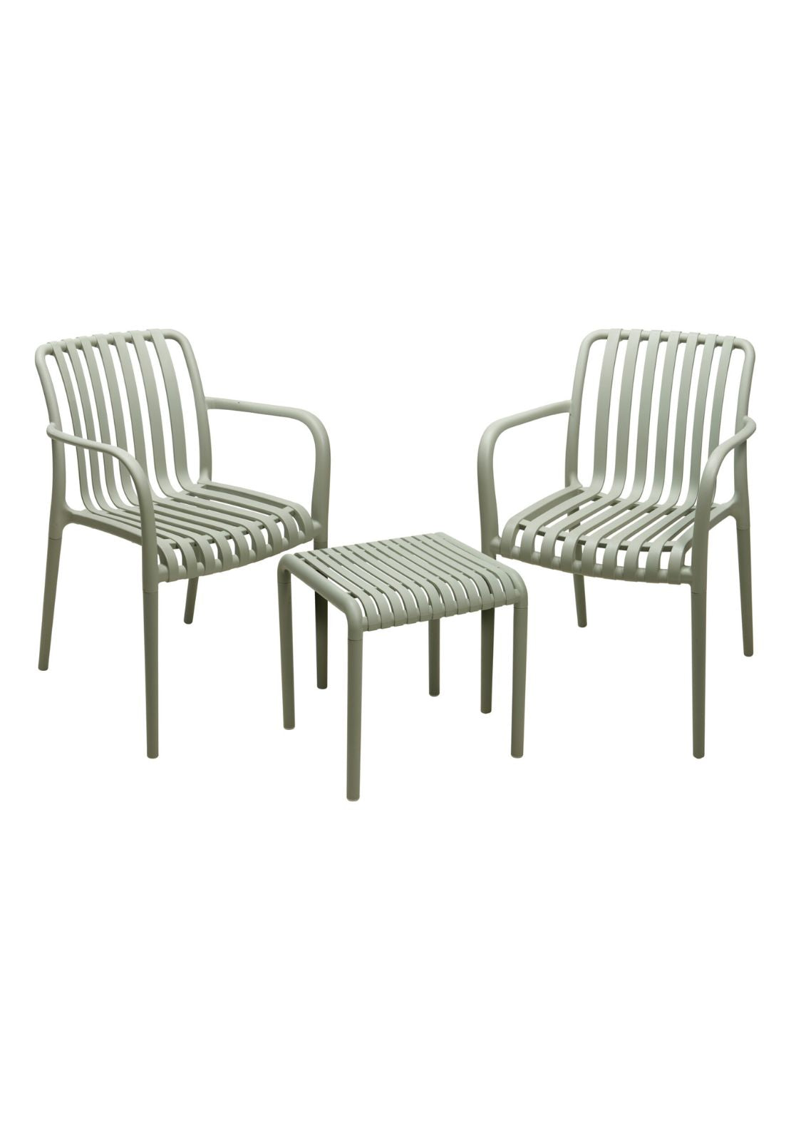 Garden Furniture Set Of 3 - Green